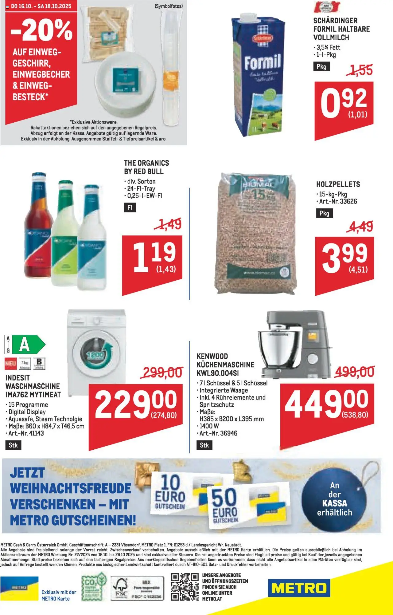 Metro angebote Profi gültig ab 16.10.2025 | Seite: 64 | Produkte: Waschmaschine