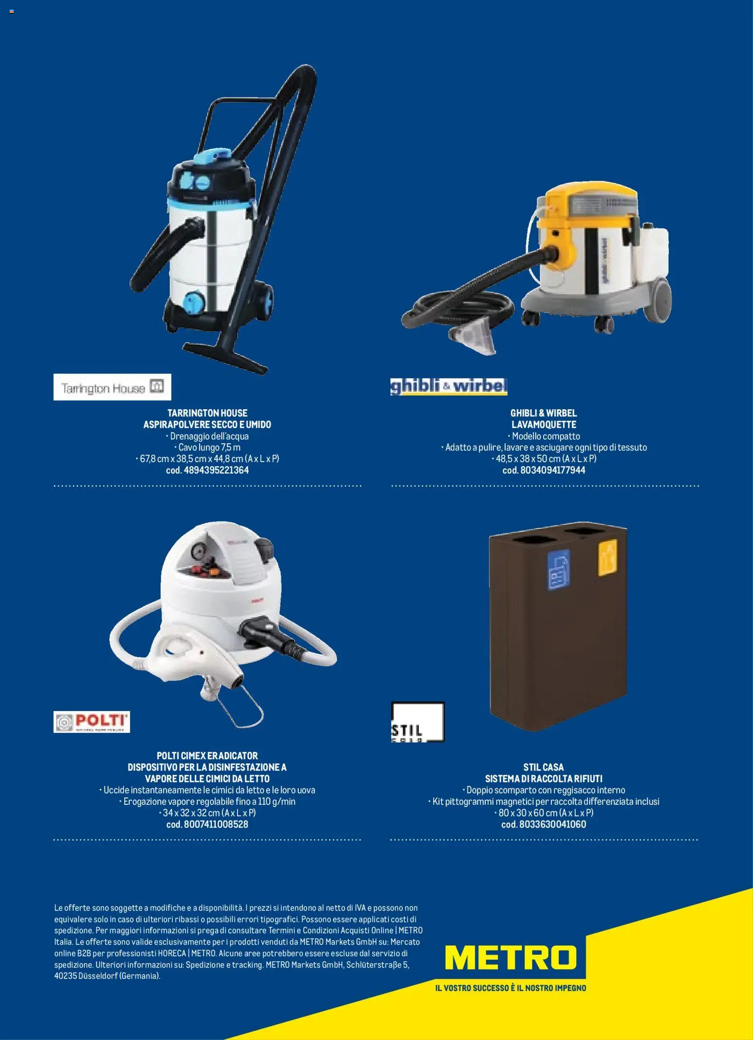 Volantino Metro del 17.10.2025 | Pagina: 107 | Prodotti: Uova, Cavo, Aspirapolvere, Letto