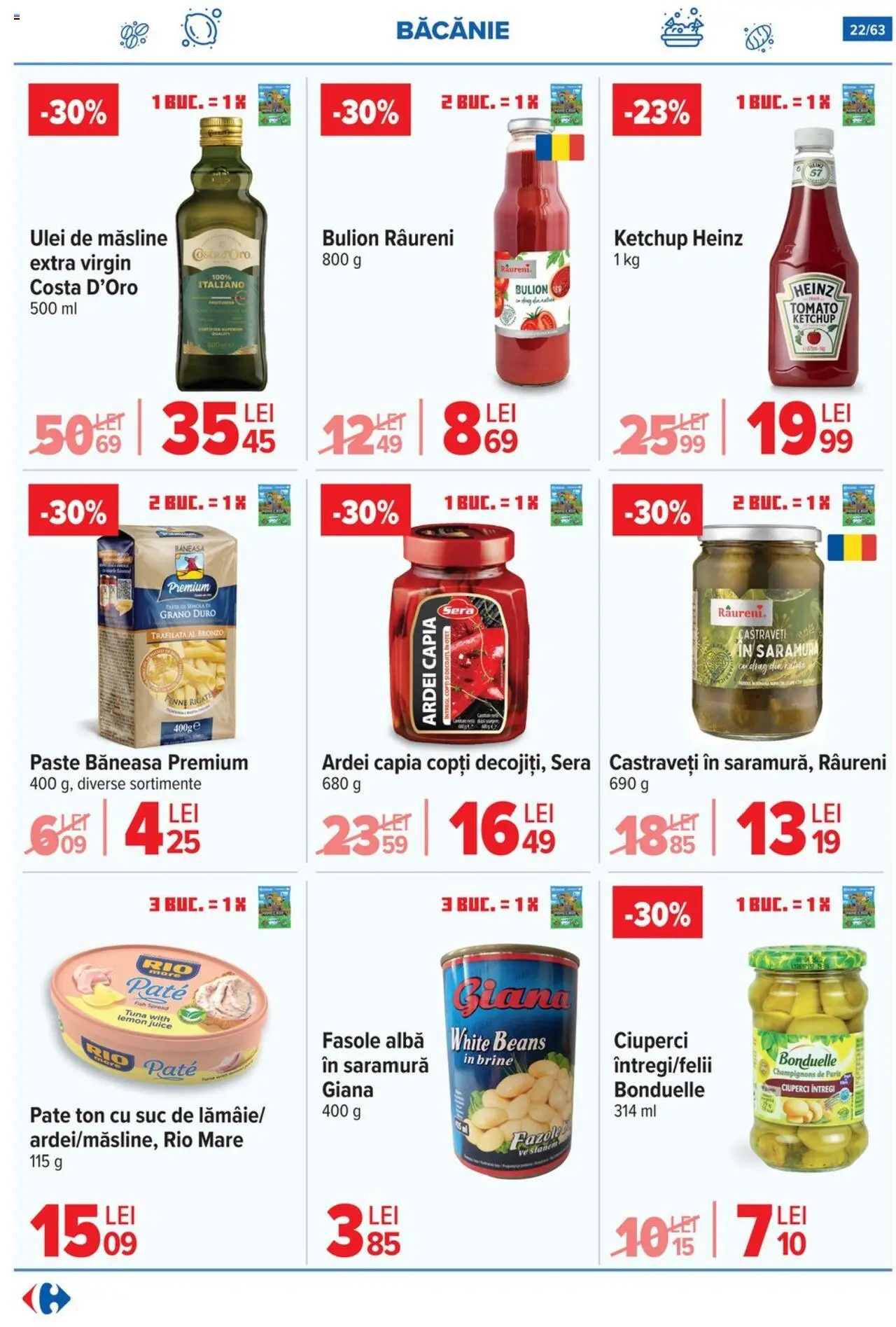 Noul catalog Carrefour – valabil de la 01.10.2025 | Pagină: 22 | Produse: Şerit ödül, Mazăre, Pară, Orez