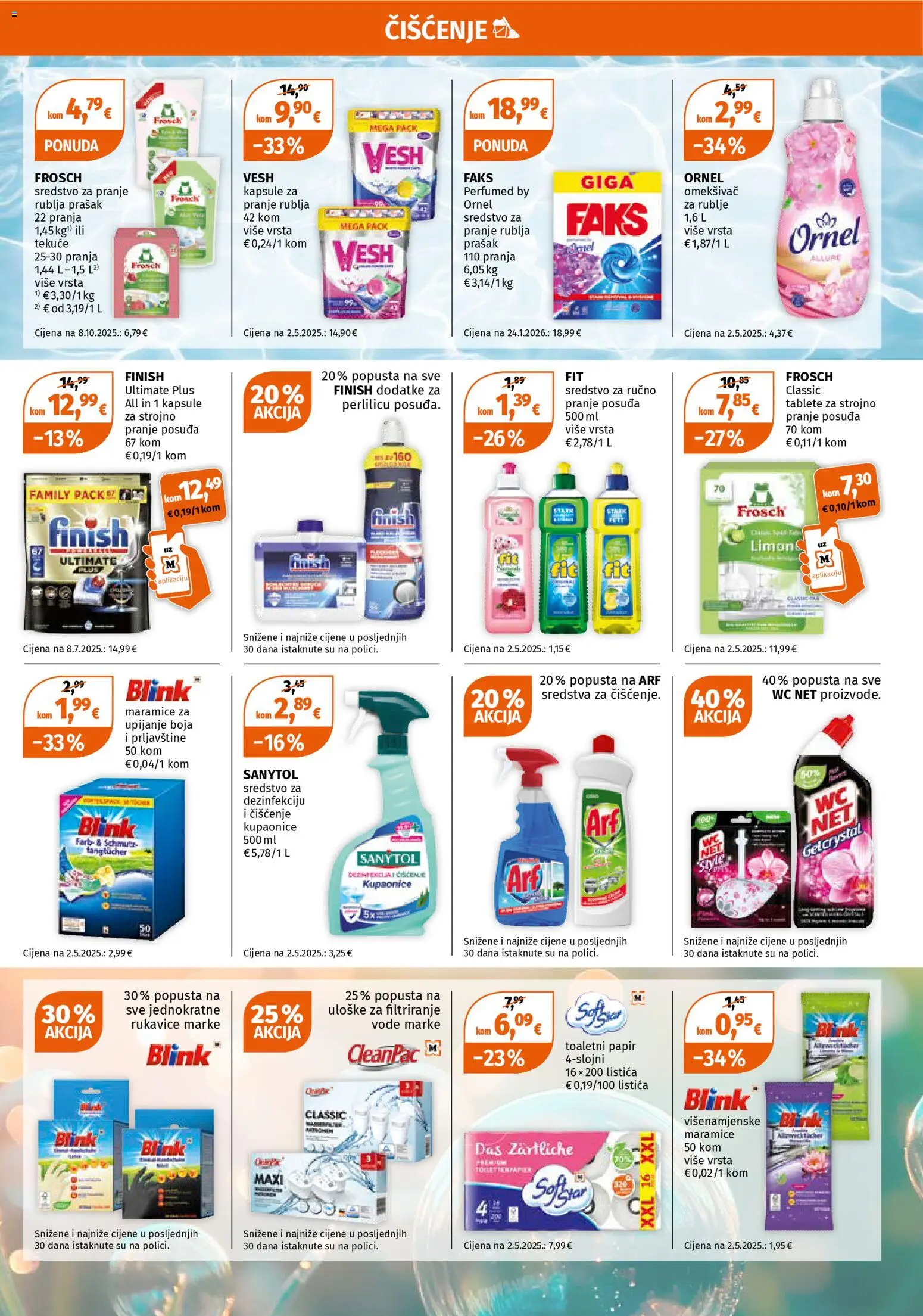 Müller katalog | vrijedi od 23.03.2026 | Stranica: 9 | Proizvodi: Omekšivač, Toaletni papir, Rukavice, Finish