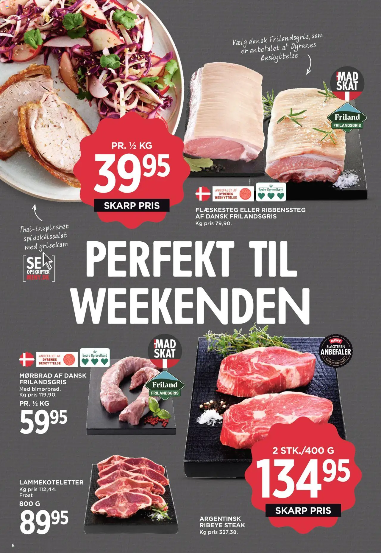 Meny tilbudsavis – gyldig fra 10.10.2025 | Side: 8 | Produkter: Flæskesteg, Søm