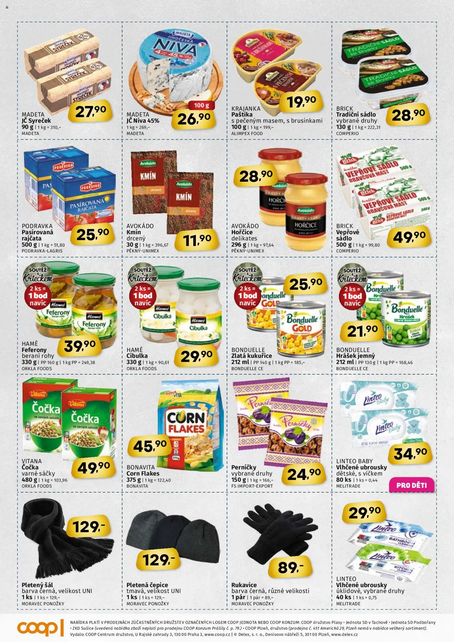 Coop leták od 03.12.2025 | Strana: 3 | Produkty: Sádlo, Ponožky, Čepice, Avokádo