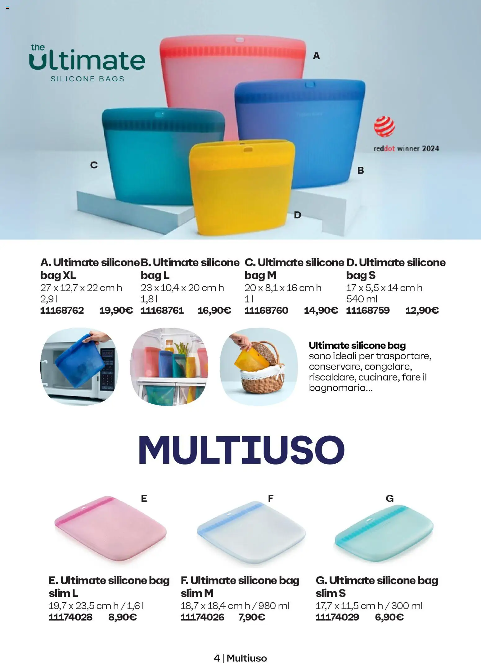 Volantino Tupperware del 01.11.2025 | Pagina: 4 | Prodotti: Silicone