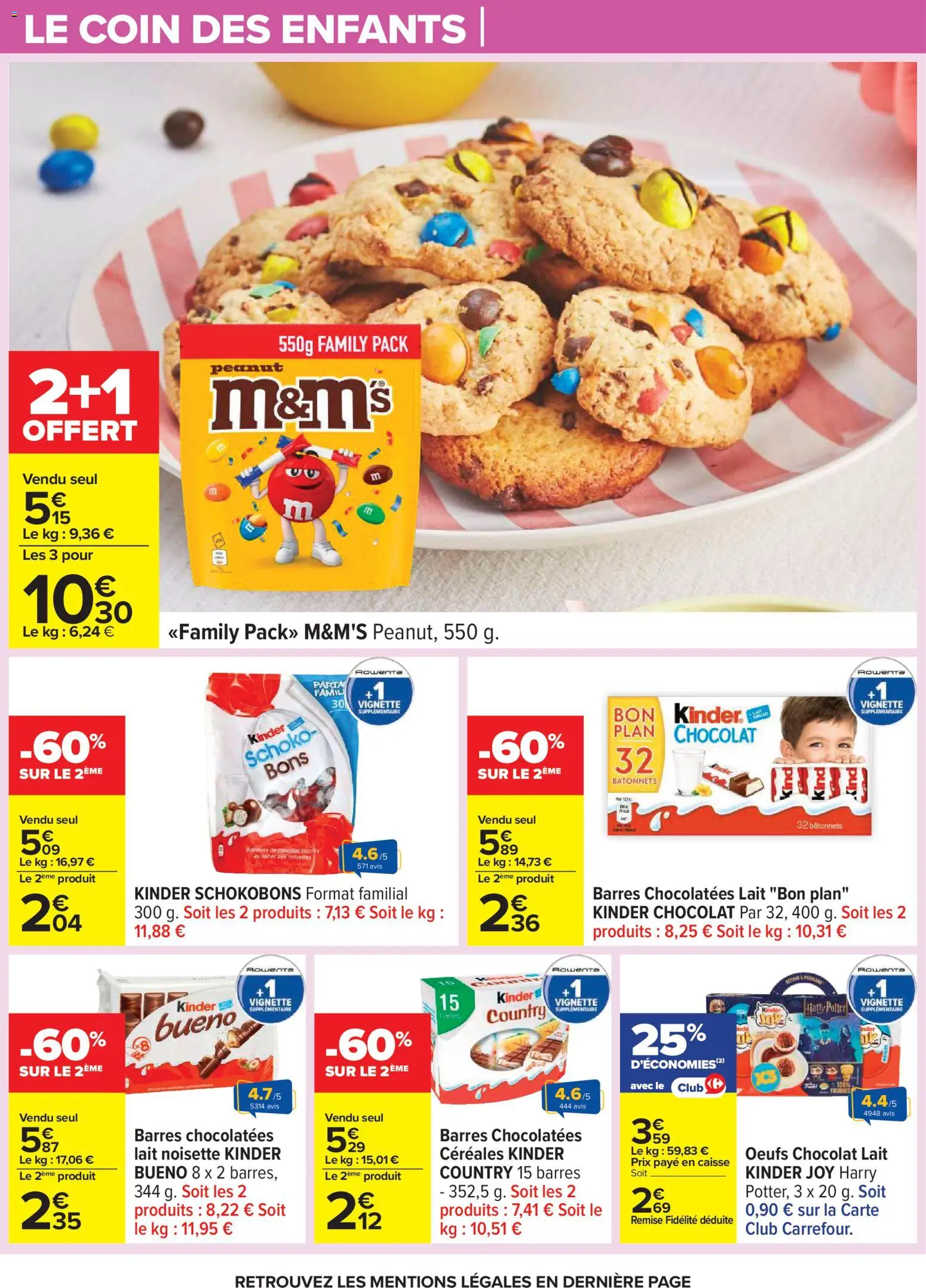 {H1} | Page: 12 | Produits: Kinder Joy, Lait, Chocolat, Céréales