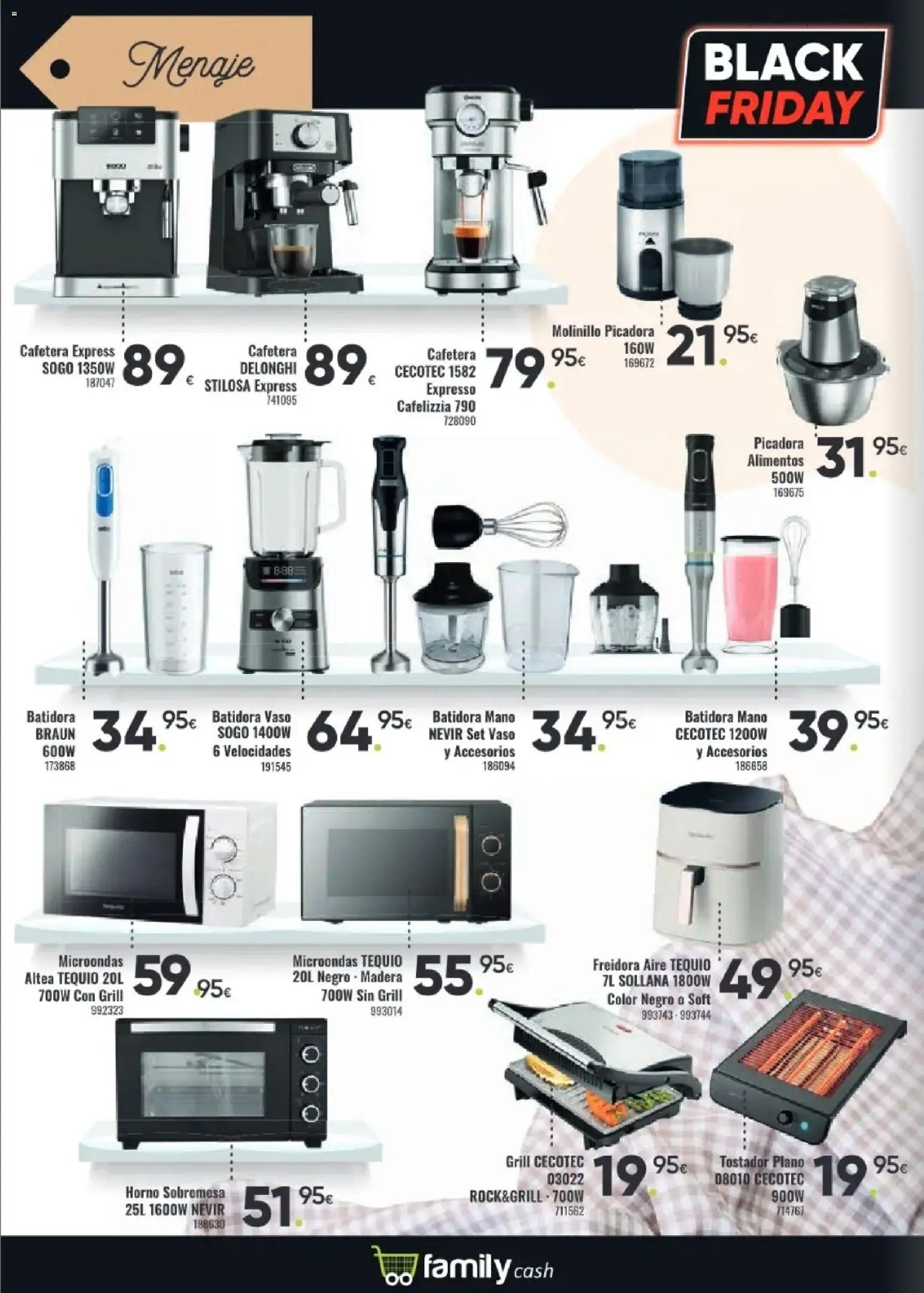 Family Cash Black Friday │ válido desde el 10.11.2025 | Página: 15 | Productos: Batidora, Tostador, Freidora, Κούβα