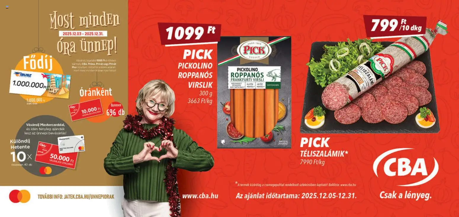 CBA akciós ujság - amely érvényes a következő dátumtól: 05.12.2025 | Oldal: 4