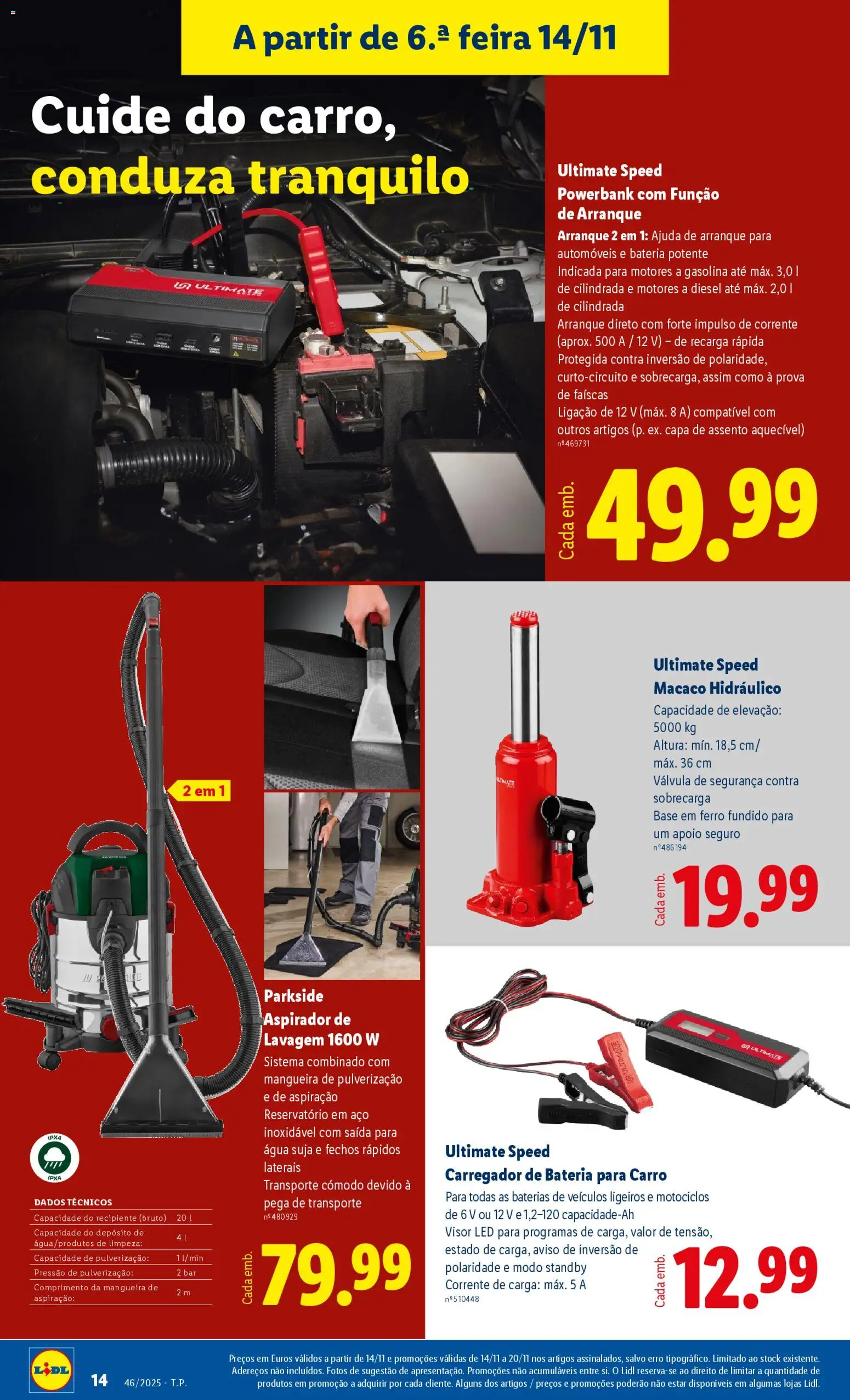 Lidl Black Friday │ válido de 10.11.2025 | Página: 14 | Produtos: Ferro, Aspirador, Base, Bateria