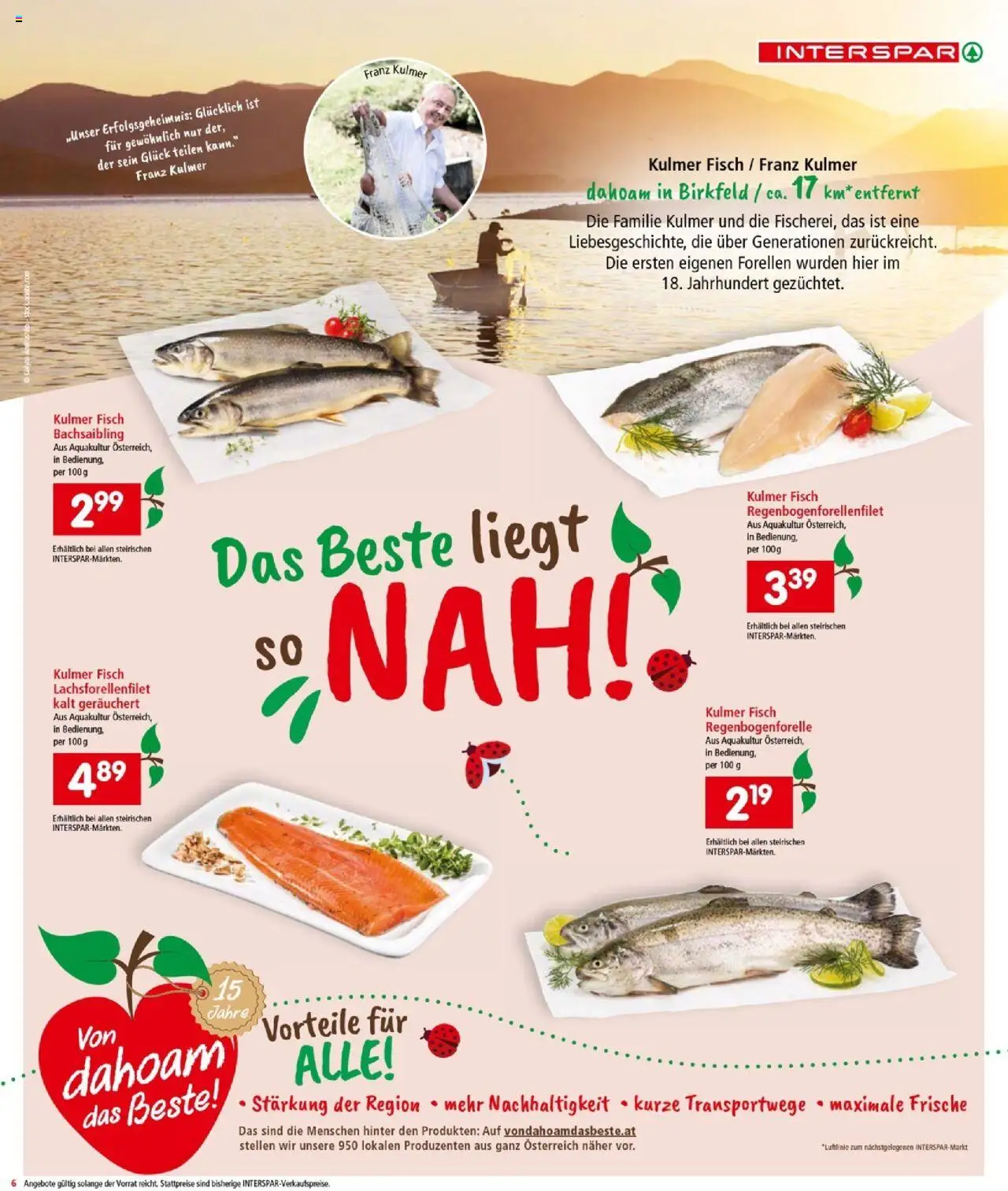 Interspar Flugblatt - Burgenland gültig ab 11.09.2025 | Seite: 6 | Produkte: Fisch