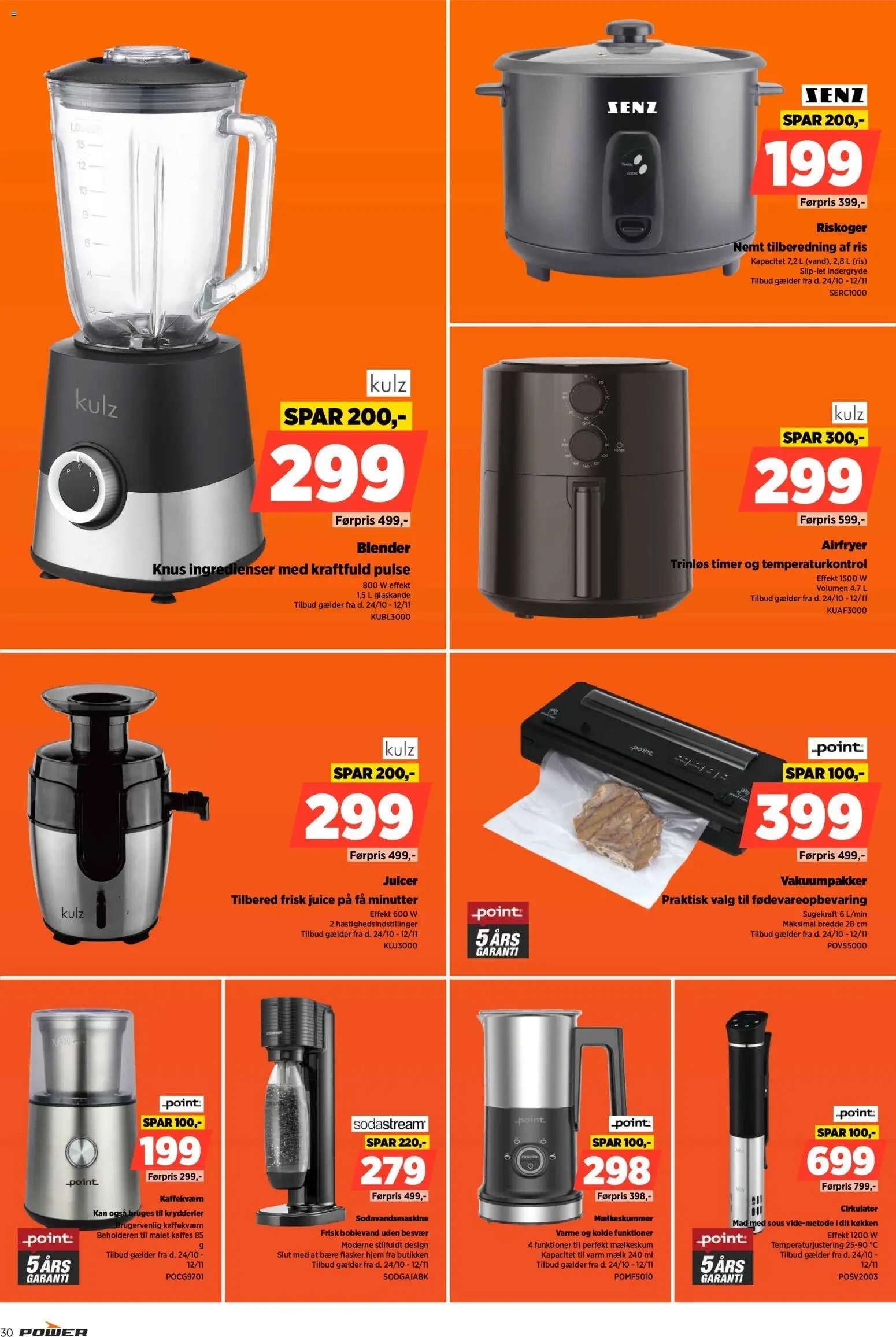Power tilbudsavis – gyldig fra 24.10.2025 | Side: 30 | Produkter: Mælk, Juice, Ris, Juicer