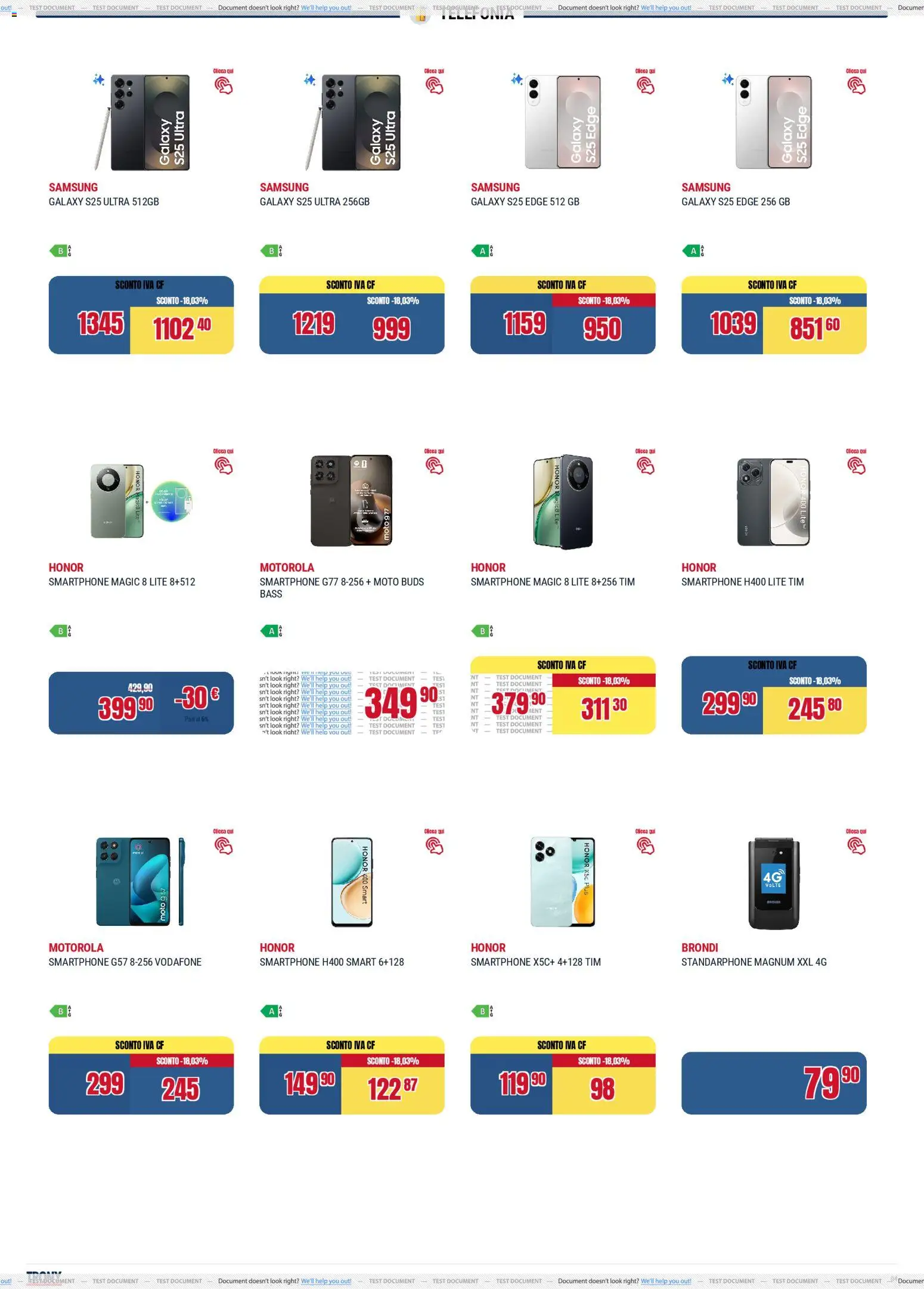 Volantino Trony del 02.04.2026 | Pagina: 4 | Prodotti: Samsung Galaxy, Smartphone, Samsung