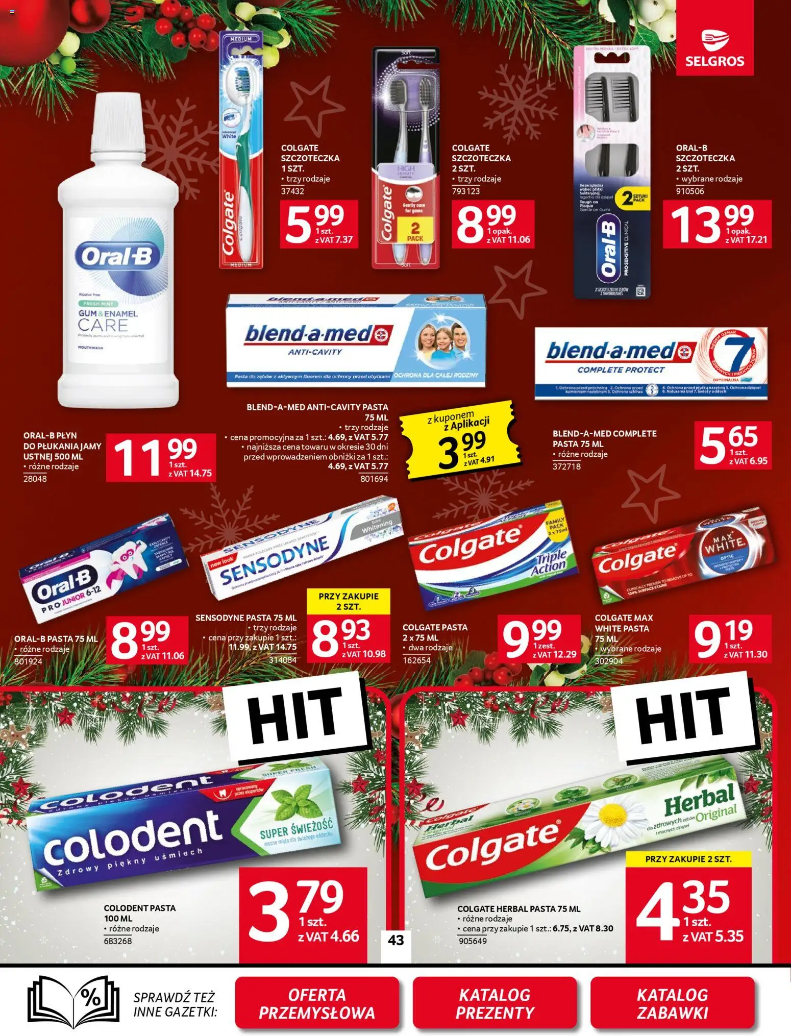 Selgros cash&carry Gazetka od 20.11.2025 | Strona: 37 | Produkty: Pasta do zębów