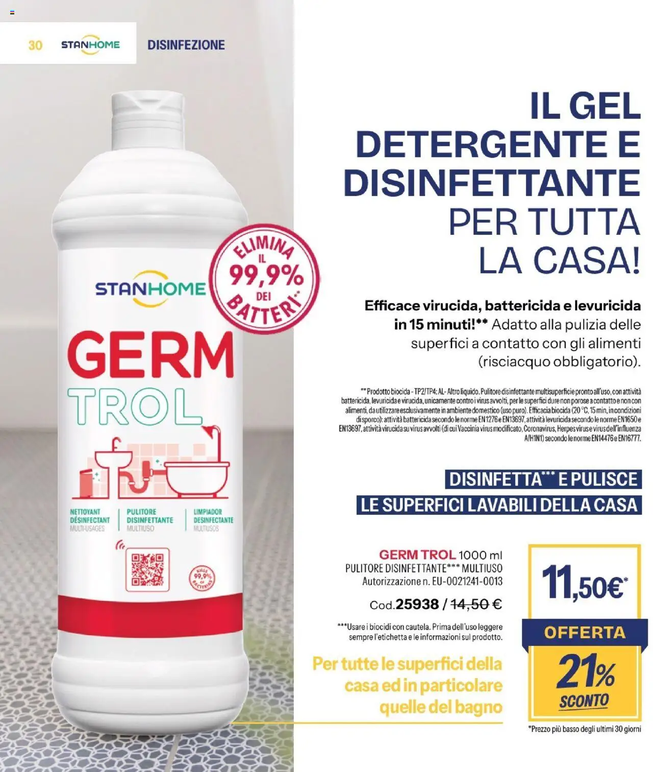 Volantino Stanhome del 30.09.2025 | Pagina: 32 | Prodotti: Detergente, Bagno