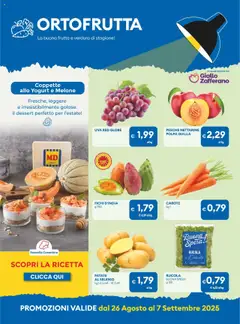 Volantino MD Discount del 26.08.2025 | Pagina: 10 | Prodotti: Rucola, Frutta, Carote, Melone