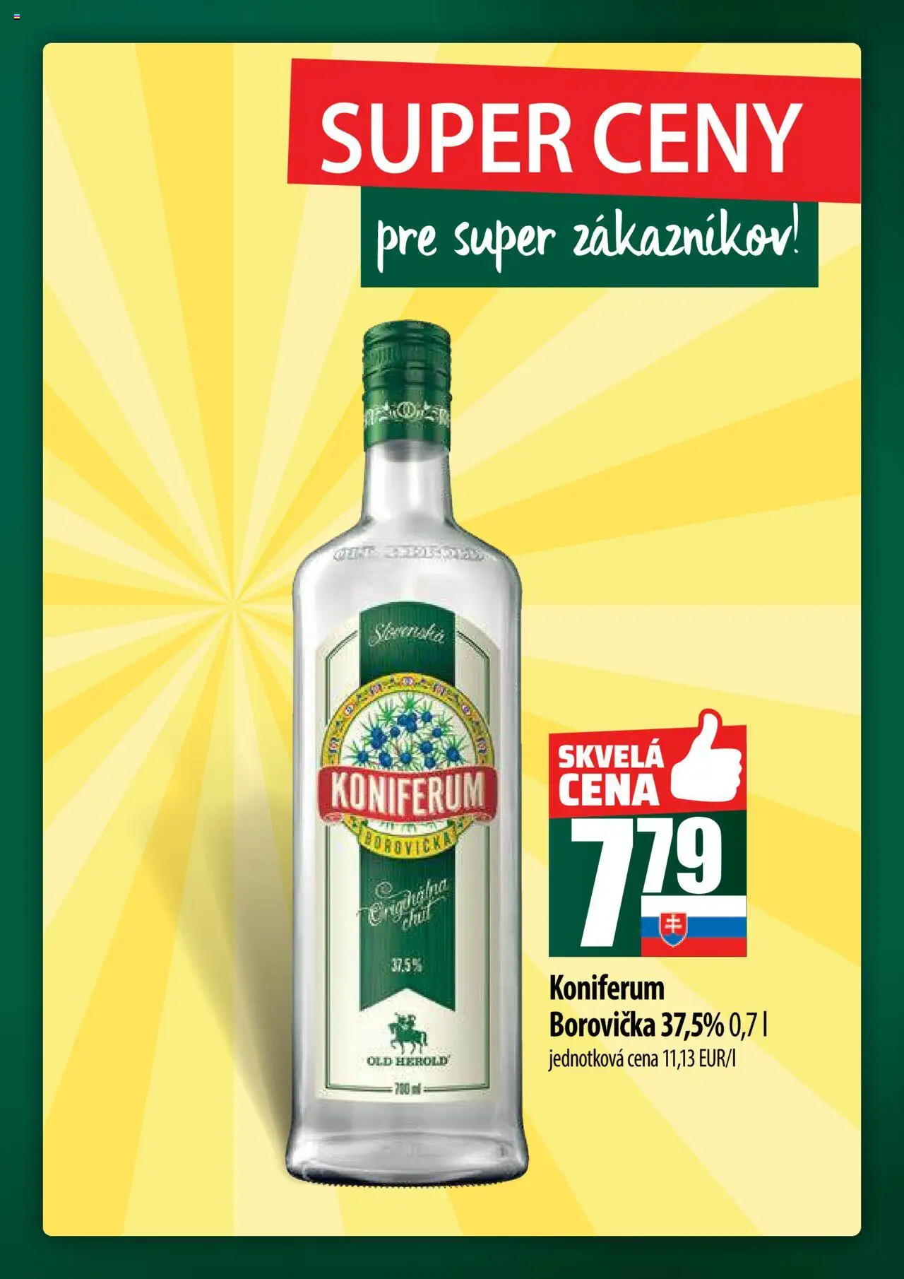 COOP Jednota široká ponuka │ platný od 14.08.2025 | Strana: 53 | Produkty: Borovička, Koniferum