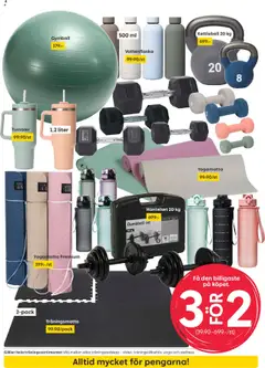 Rusta reklamblad aktuell från 11.08.2025 | Sida: 4 | Produkter: Vattenflaska, Kettlebell, Yogamatta, Set