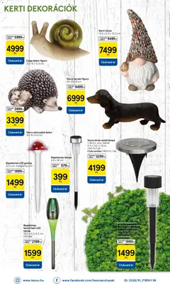Tesco Hipermarket - Akciós újság  - amely érvényes a következő dátumtól: 12.02.2026 | Oldal: 36 | Termékek: Napelemes lámpa, Gomba, Lámpa, Szolárlámpa