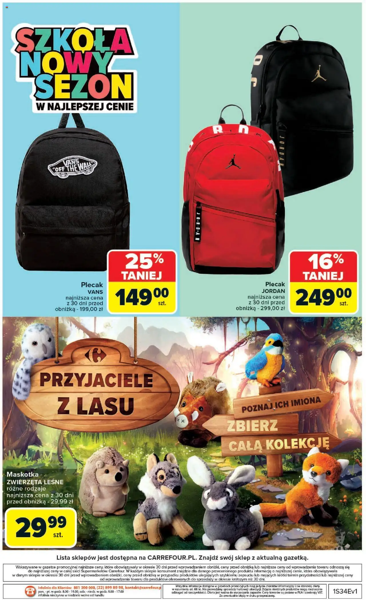 Carrefour Gazetka - Market Szkoła nowy sezon od 18.08.2025 | Strona: 8 | Produkty: Plecak