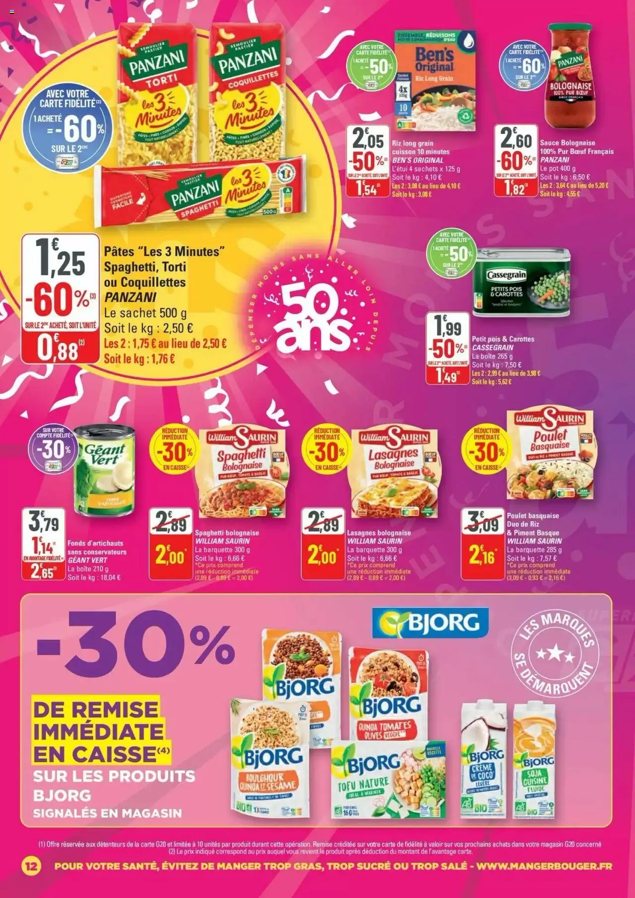  | Page: 12 | Produits: Lasagnes, Semoule, Riz, Coquillettes