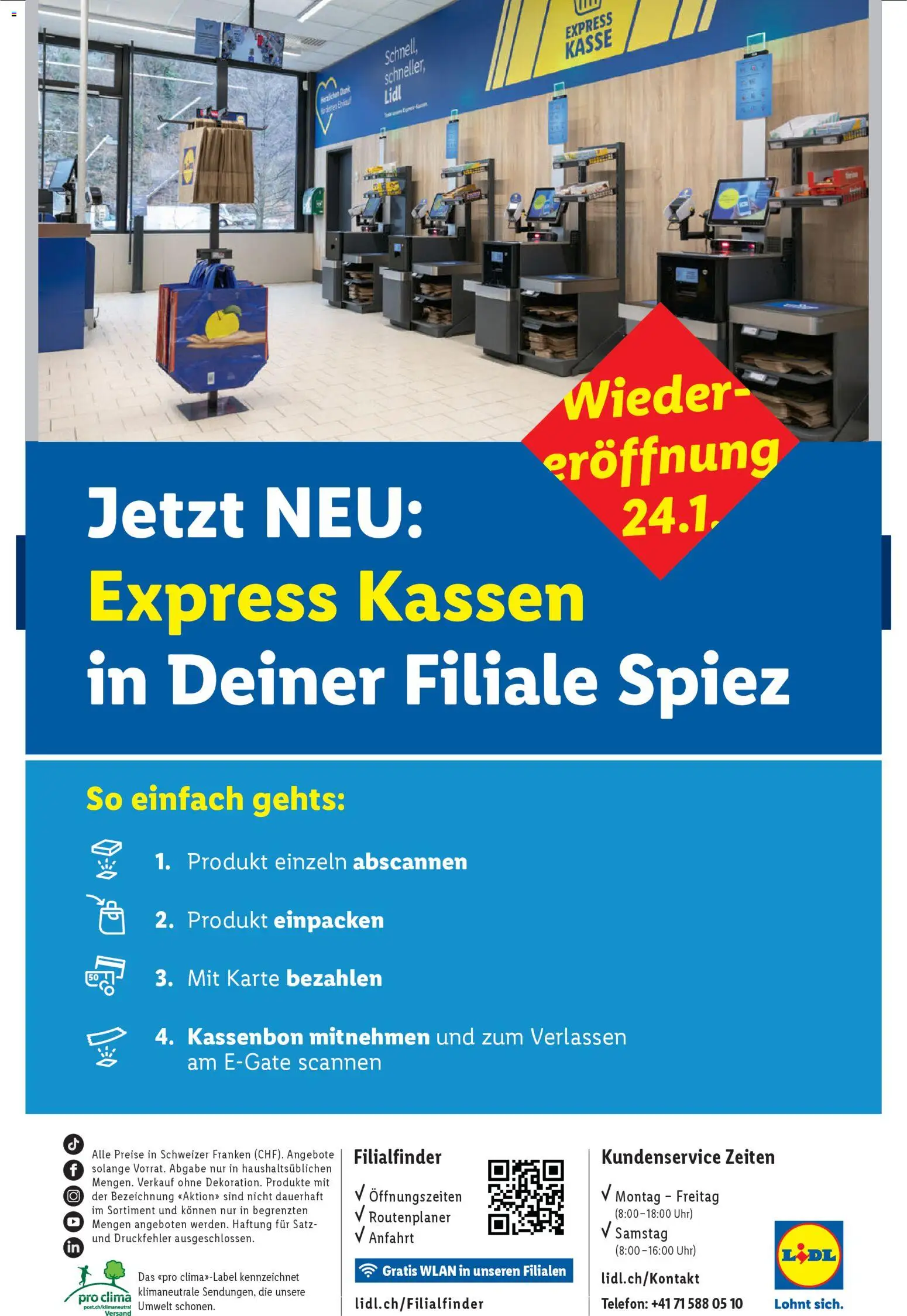Lidl Aktionen Wiedereröffnung Spiez – gültig ab 24.01.2026 | Seite: 4