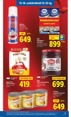 Lidl Akciós újság - amely érvényes a következő dátumtól: 18.12.2025 | Oldal: 13