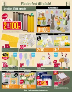 ÖoB erbjudanden - Förhandsvisning av reklamblad från butik ÖoB aktuell från 16.03.2026 | Sida: 3 | Produkter: Bordstablett, Värmeljus, Servetter