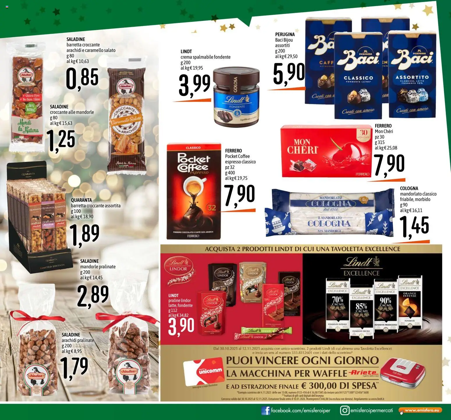 Volantino Emisfero del 30.10.2025 | Pagina: 7 | Prodotti: Cioccolato, Latte, Mandorle, Arachidi