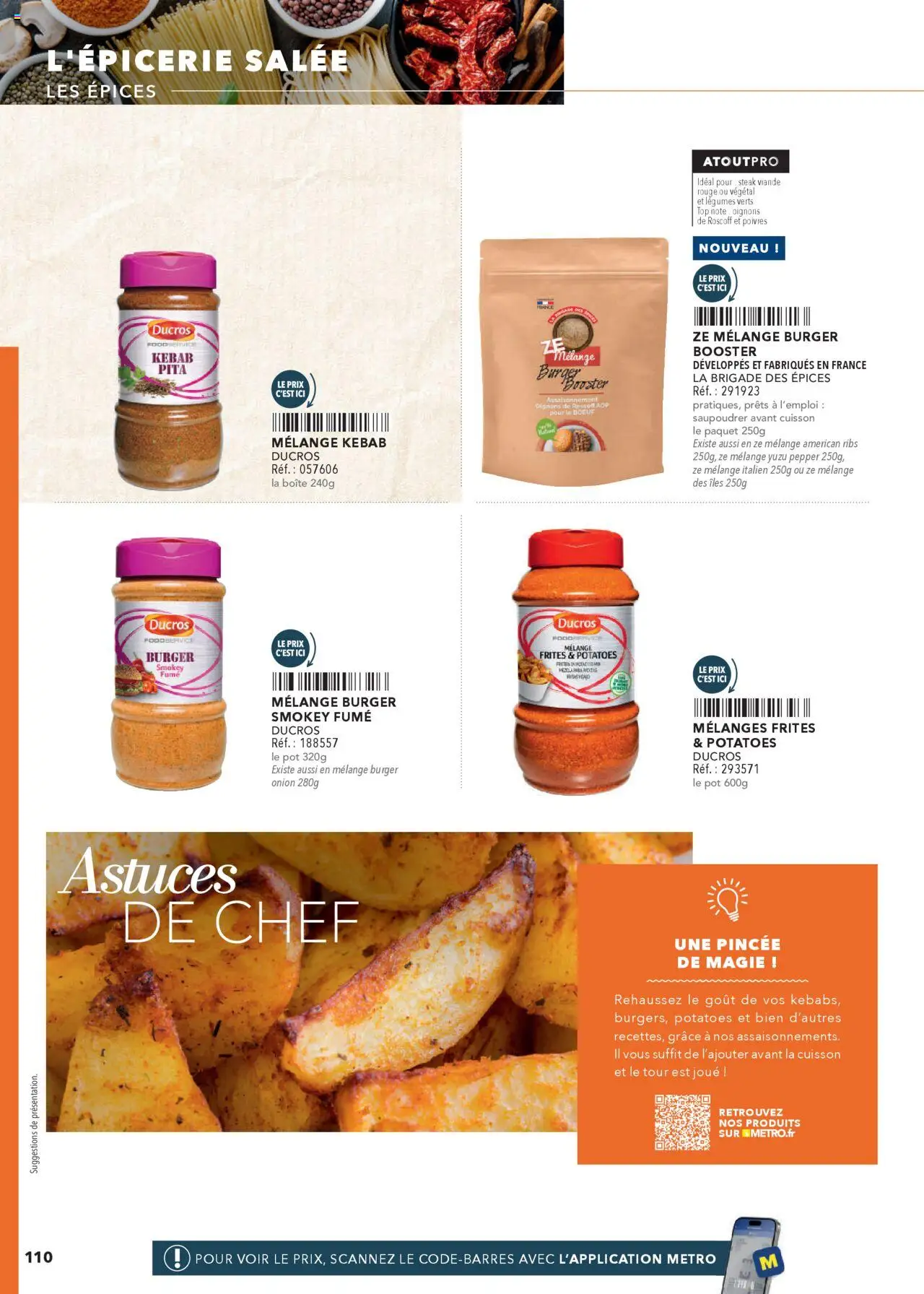  | Page: 110 | Produits: Frites, Viande, Ribs, Oignons