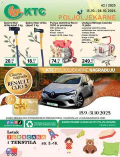 KTC - Katalog poljoljekarne - Pregled kataloga iz trgovine KTC, vrijedi od 15.10.2025