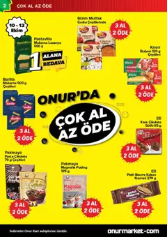30.09.2025 tarihinden itibaren geçerli olan Onur Market kataloğu önizlemesi | Sayfa: 2