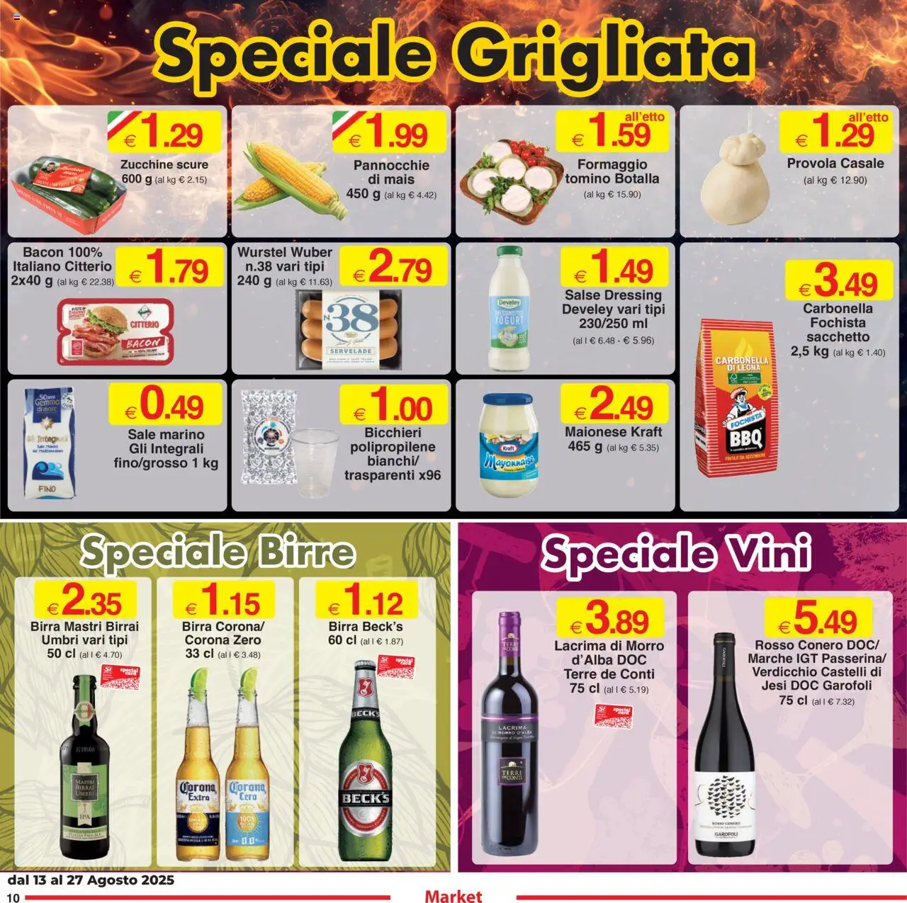 Volantino Sì con Te del 13.08.2025 | Pagina: 10 | Prodotti: Birra, Maionese, Mais, Tomino