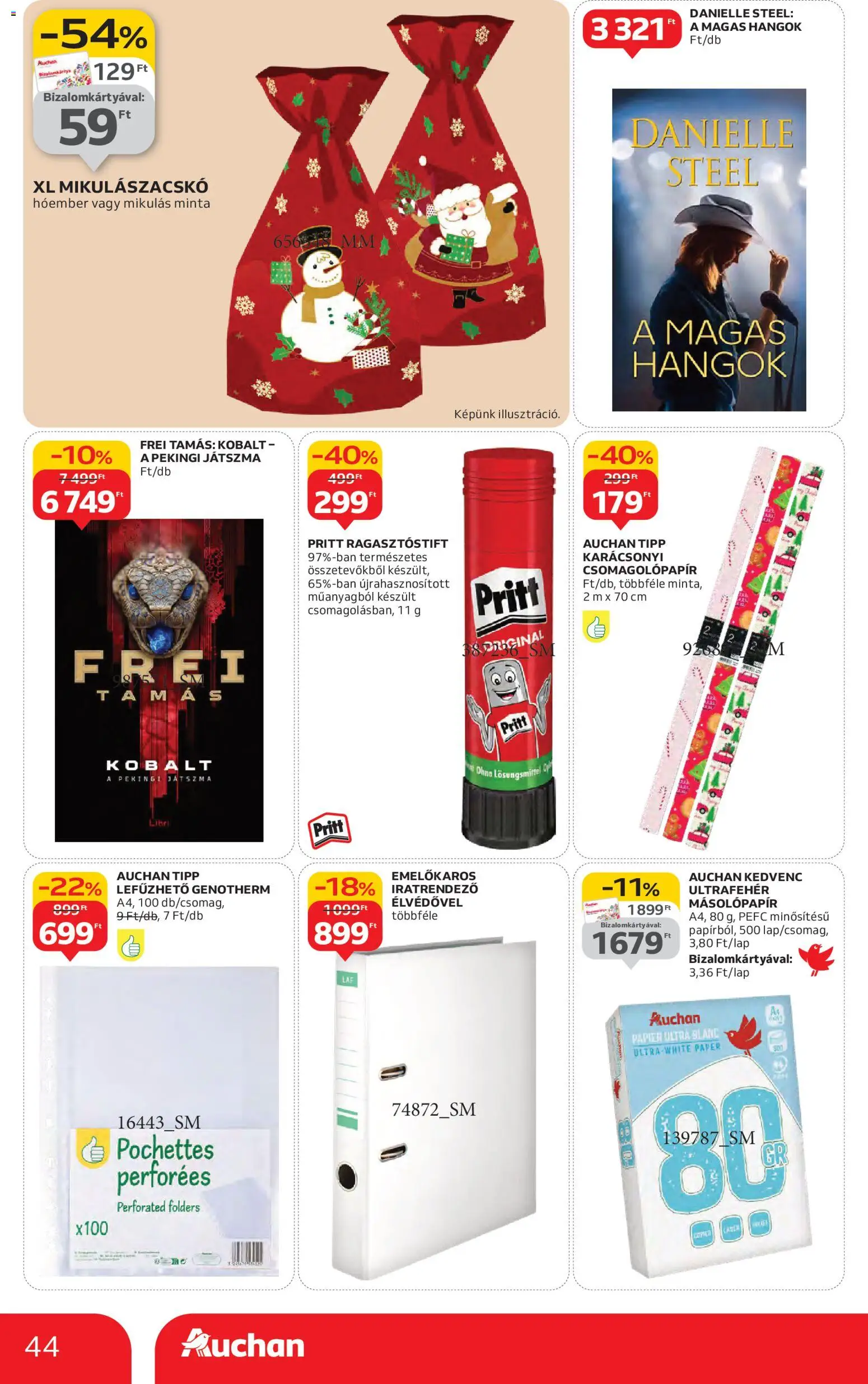 Auchan akciós ujság - amely érvényes a következő dátumtól: 30.10.2025 | Oldal: 44