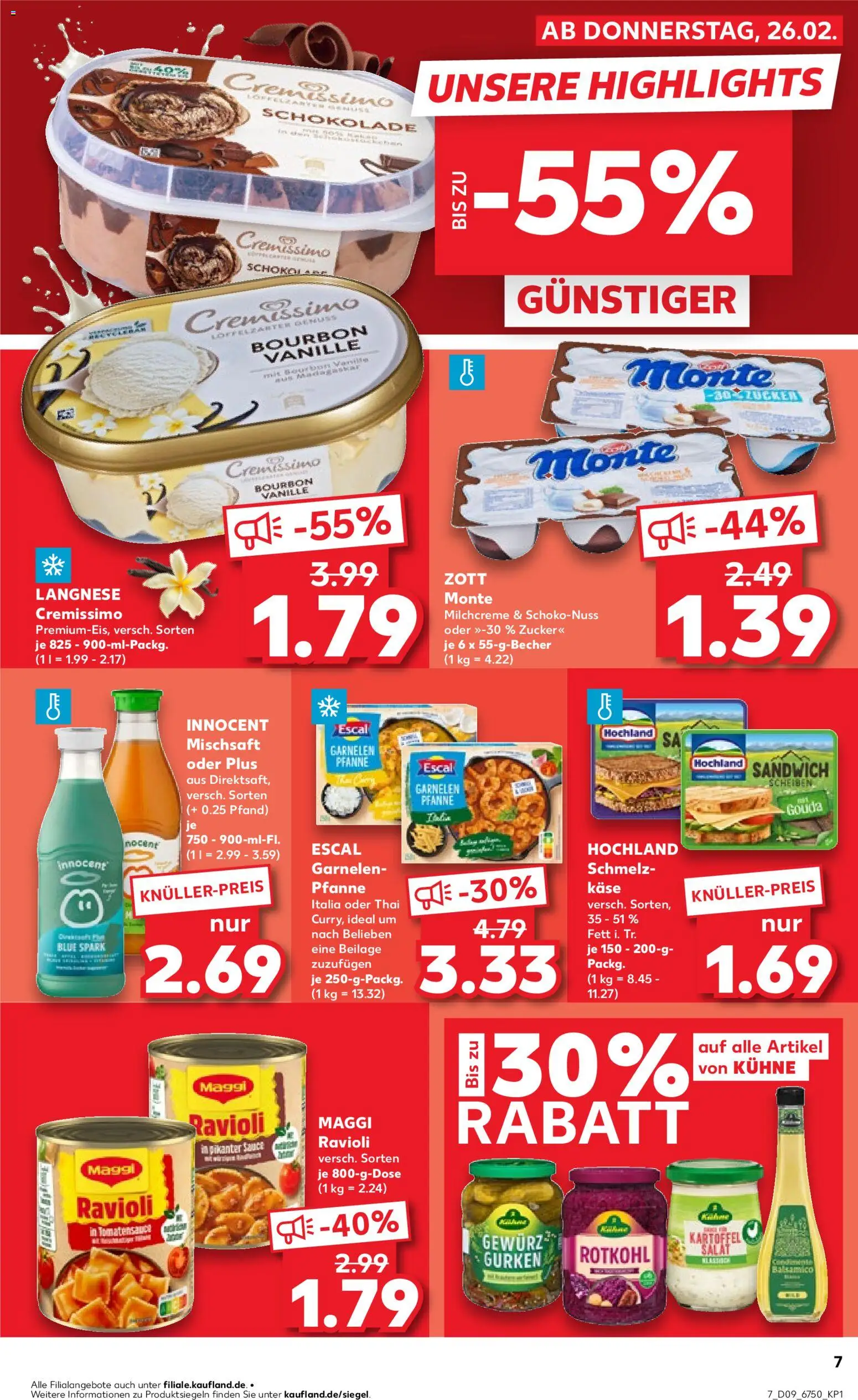 Kaufland prospekt Potsdam	 – gültig ab 26.02.2026 | Seite: 7 | Produkte: Maggi, Balsamico, Garnelen, Bourbon