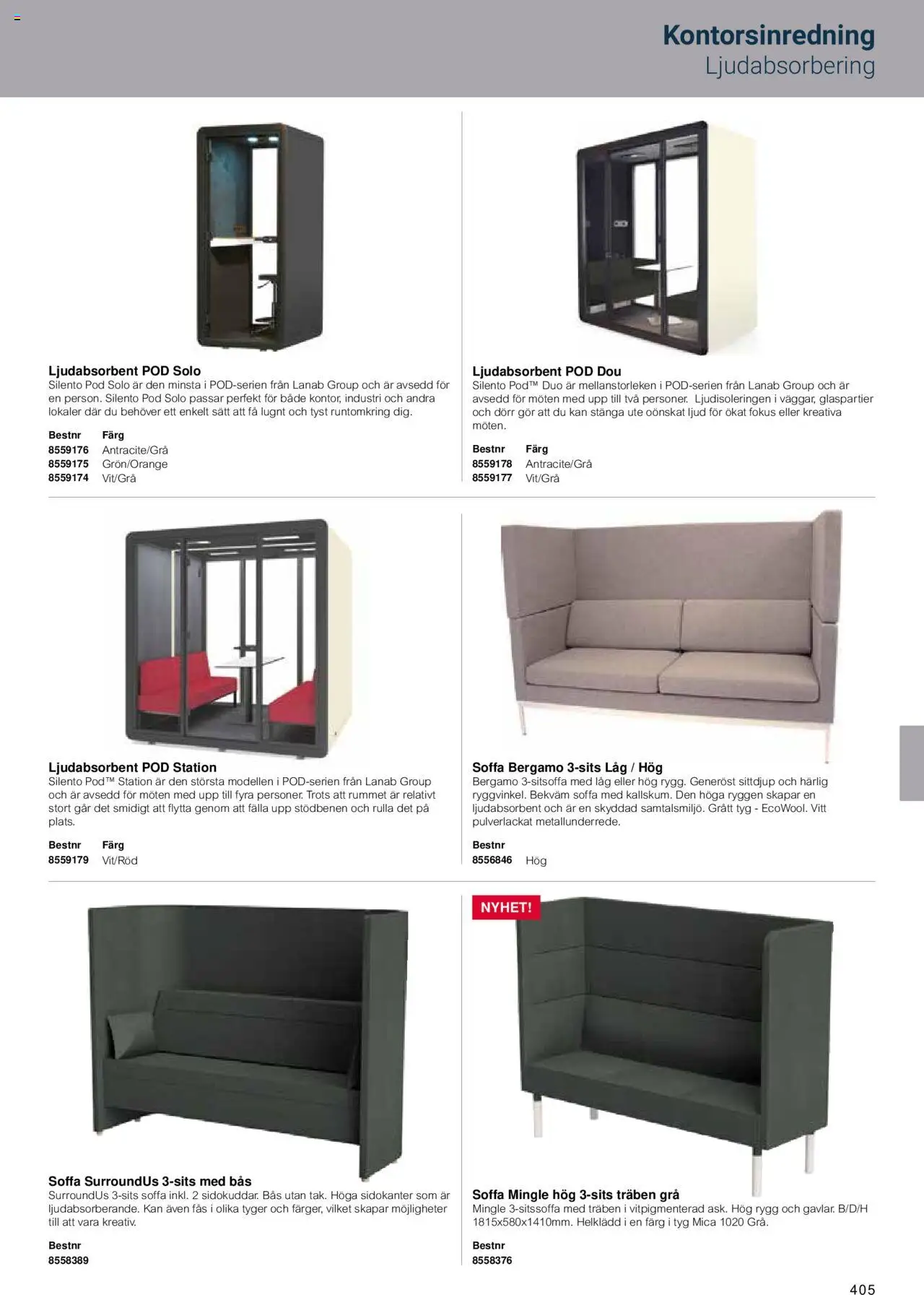 Office Depot reklamblad aktuell från 15.02.2024 | Sida: 407 | Produkter: Soffa