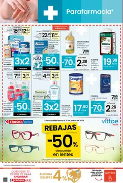 Vista previa Eroski folleto válido desde el 05.01.2026 | Página: 36 | Productos: Champú, Leche, Aceite, Pasta