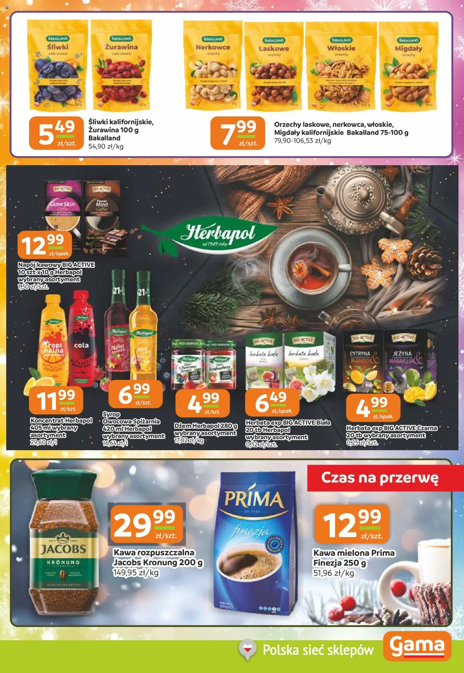 Gama Gazetka od 18.12.2025 | Strona: 5 | Produkty: Cytryna, Śliwki, Żurawina, Herbata