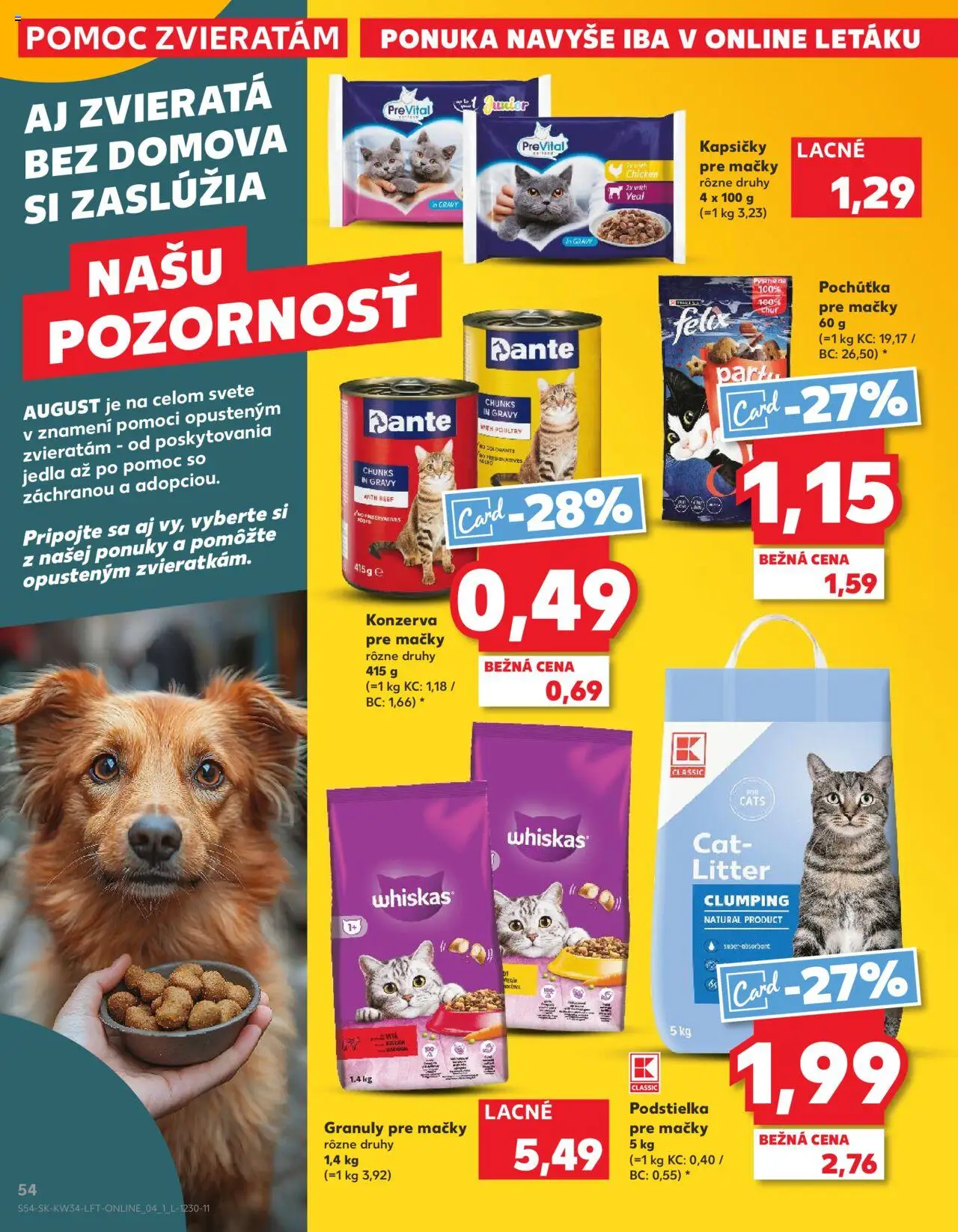 Kaufland Senica │ platný od 21.08.2025 | Strana: 54 | Produkty: Felix, Whiskas