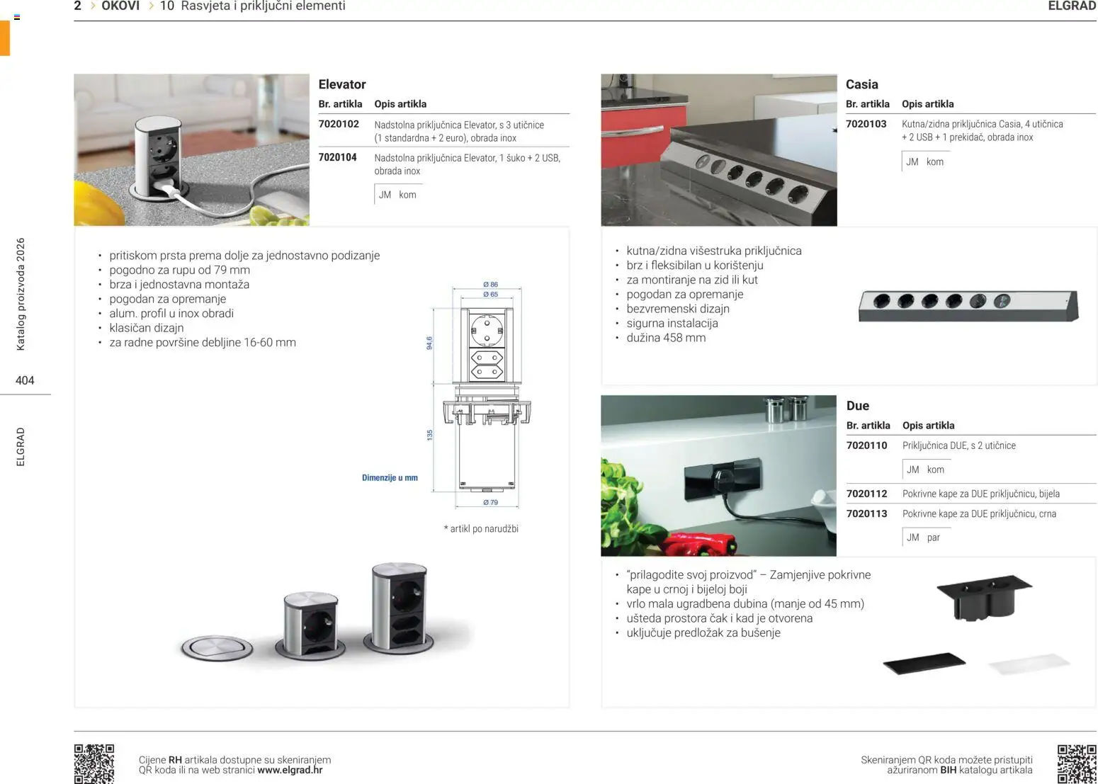 Elgrad katalog | vrijedi od 14.04.2026 | Stranica: 13 | Proizvodi: Utičnica, Rasvjeta, USB