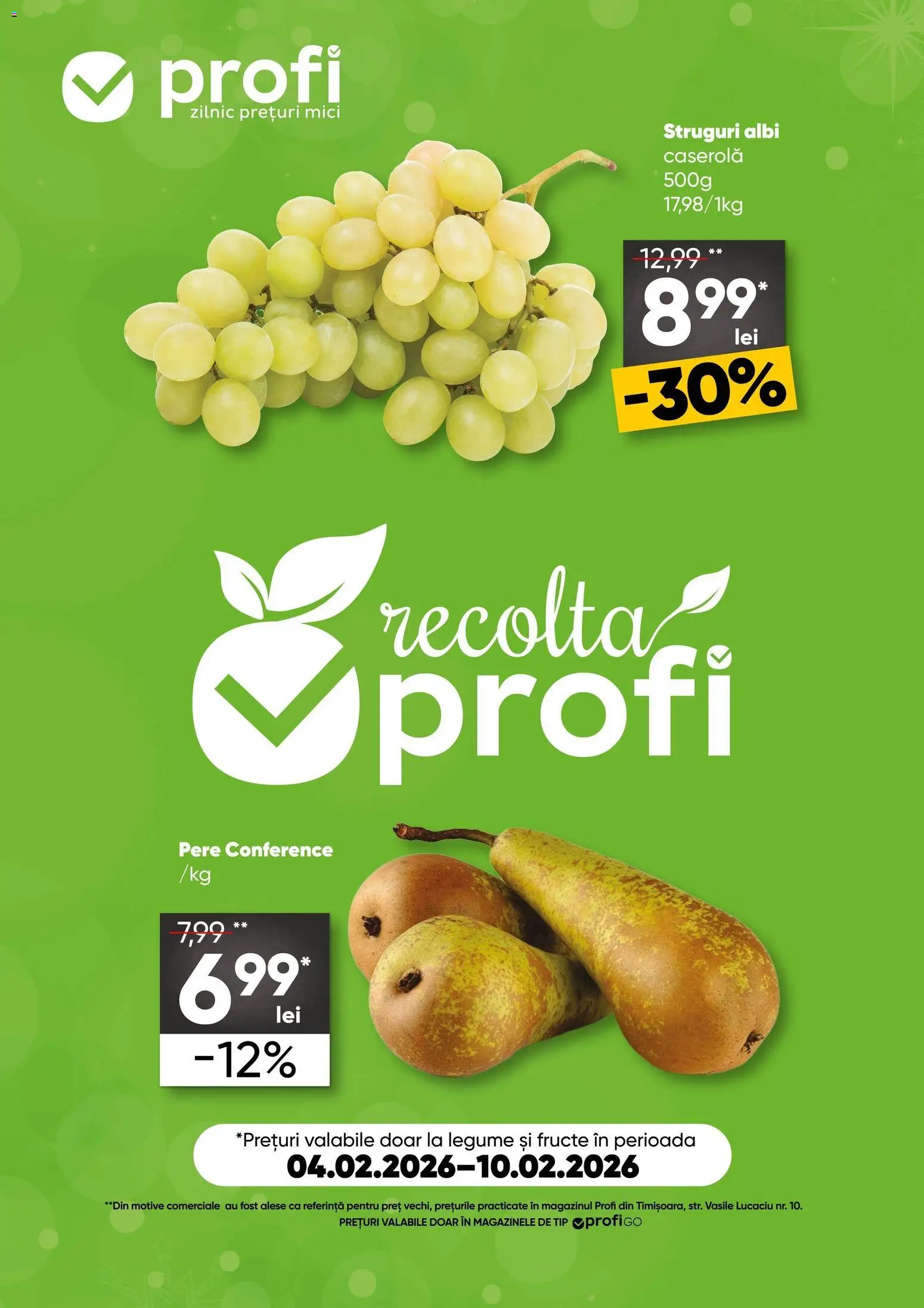 Noul catalog Profi – valabil de la 04.02.2026 | Pagină: 1 | Produse: Struguri, Mici, Legume, Fructe
