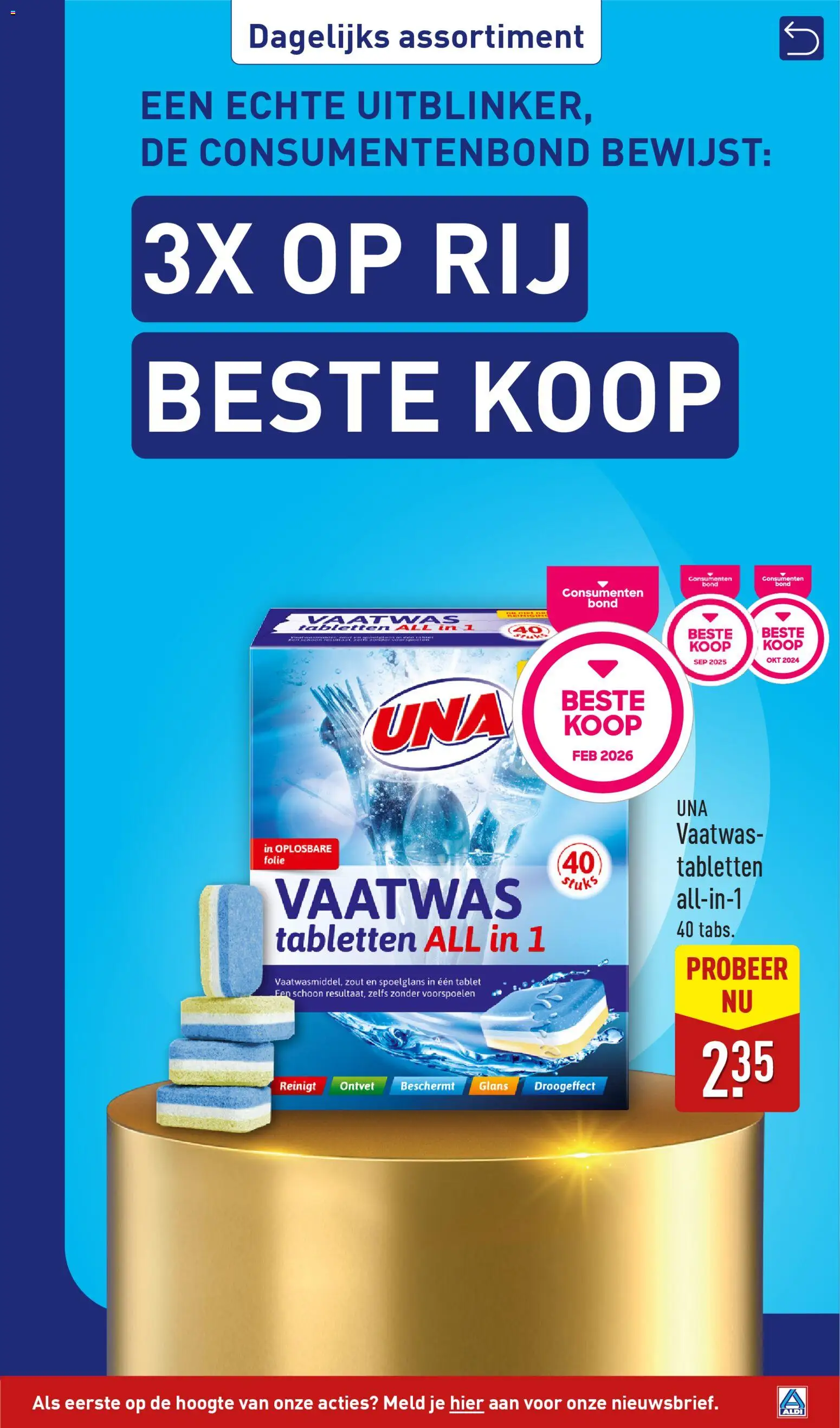 {H1} | Pagina: 23 | Producten: Vaatwas tabletten, Tablet