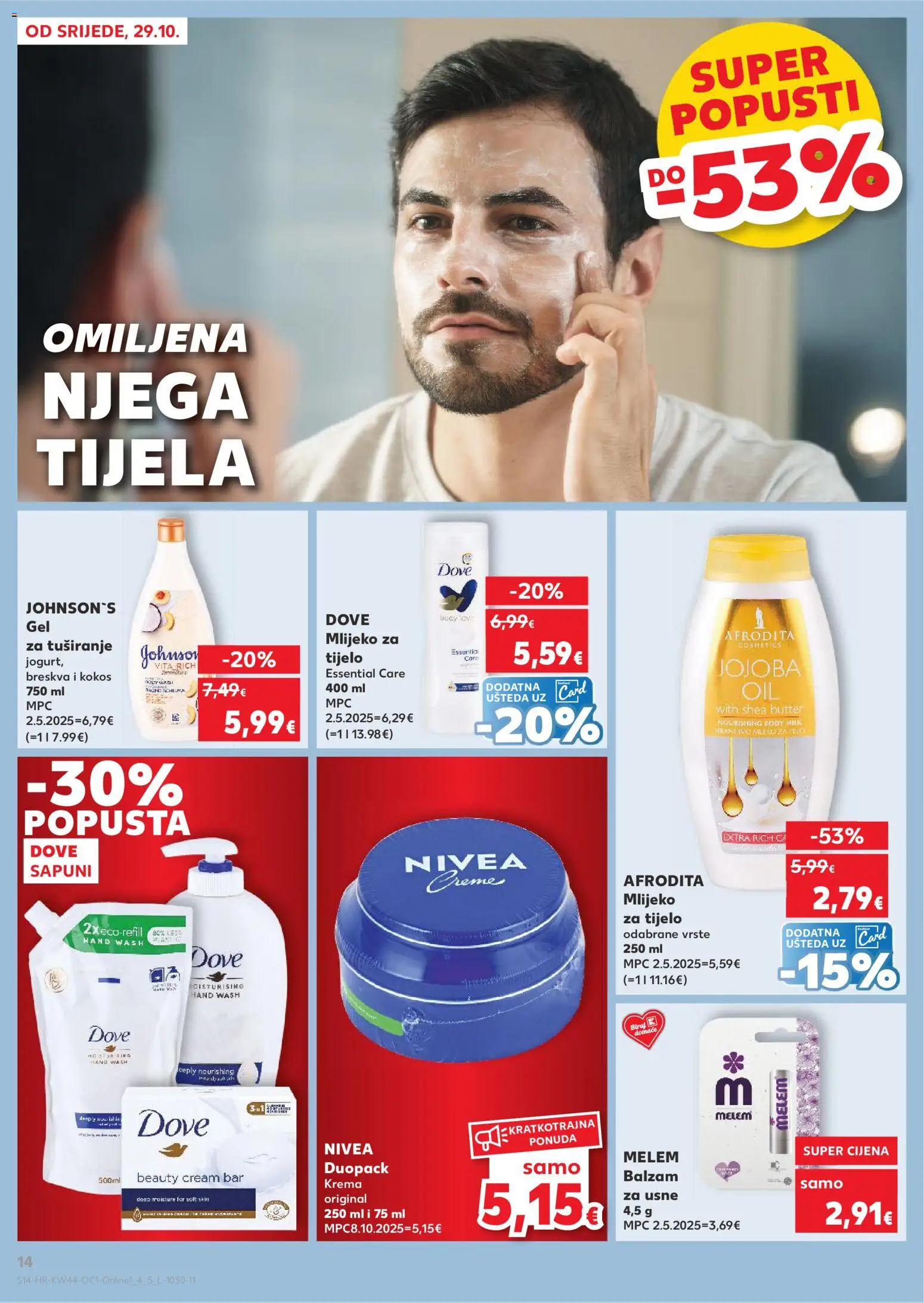 Kaufland katalog | vrijedi od 29.10.2025 | Stranica: 14 | Proizvodi: Mlijeko, Krema, Melem, Breskva