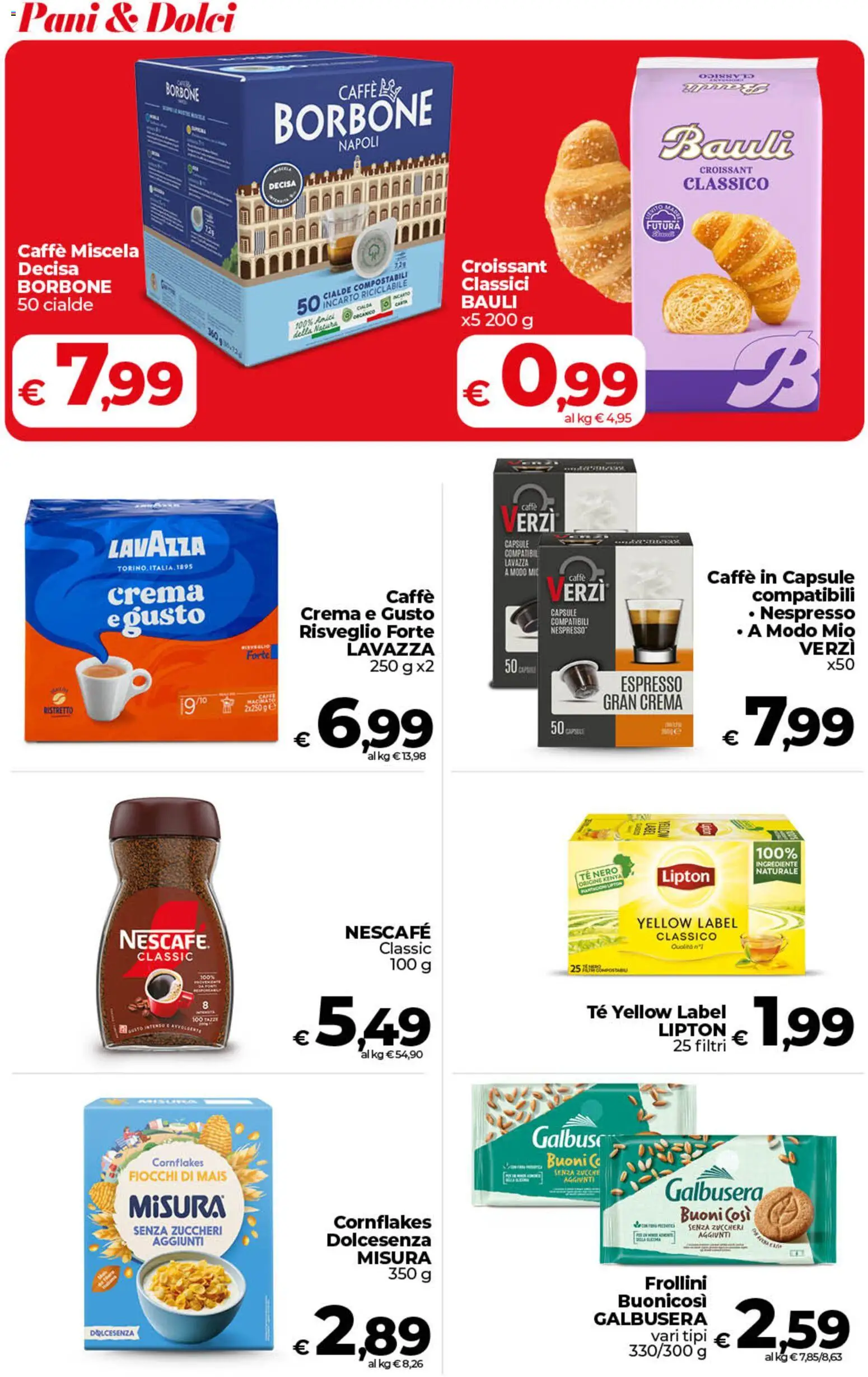 Volantino COOP del 06.03.2026 | Pagina: 29 | Prodotti: Crema, Caffè, Caffe in capsule, Frollini