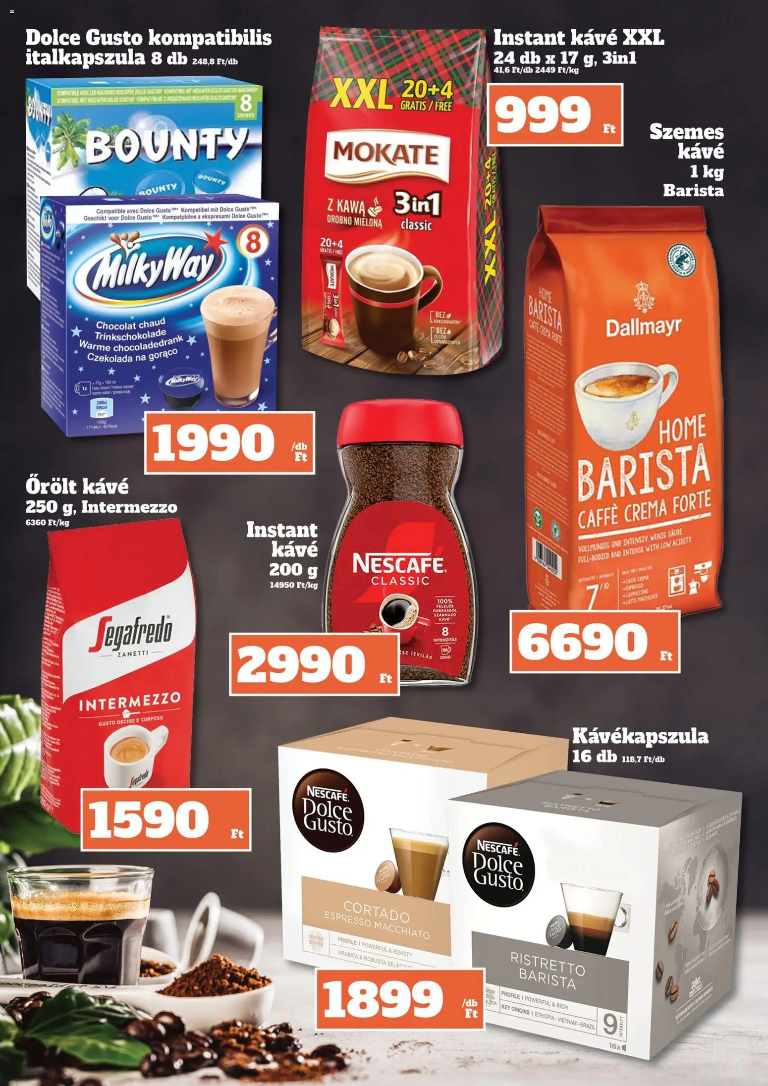 Family Diszkont akciós ujság - amely érvényes a következő dátumtól: 23.04.2026 | Oldal: 13 | Termékek: Dolce Gusto, Kávékapszula, Kávé, Instant kávé