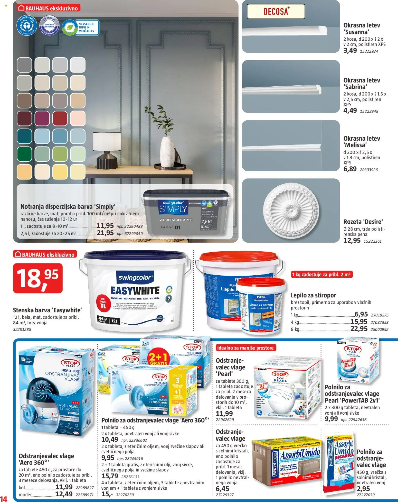 Novi Bauhaus katalog ponudbe – veljaven od 27.11.2025 | Stran: 14 | Izdelki: Letev, Lepilo, Barva