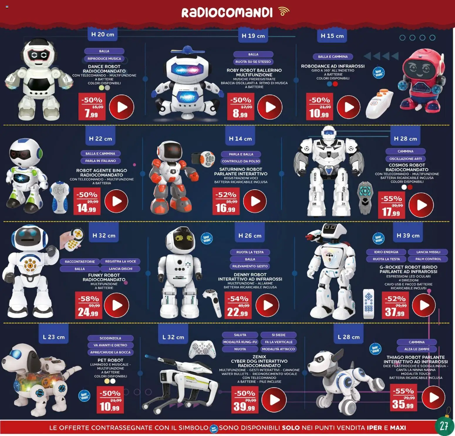 Volantino Happy Casa del 22.11.2025 | Pagina: 27 | Prodotti: Telecomando, Robot, Batteria, Batterie