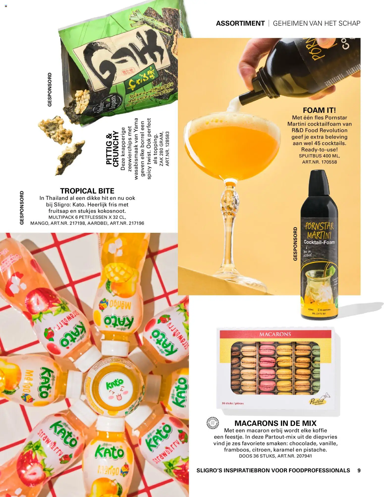 {H1} | Pagina: 9 | Producten: Koffie, Fles, Zak, Mango