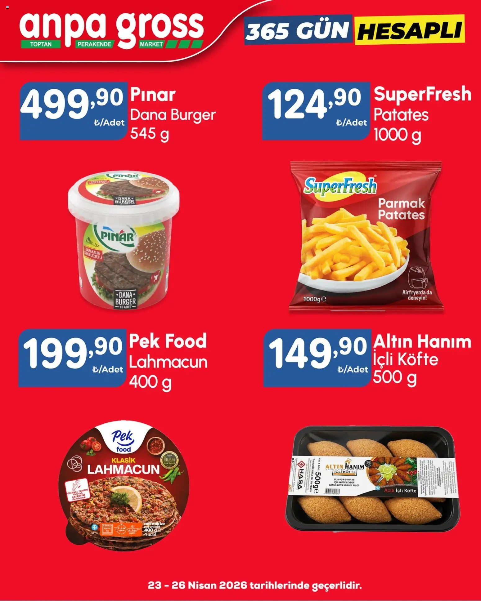 Anpa Gross Katalog - 23.04.2026 tarihinden itibaren geçerlidir | Sayfa: 11 | Ürünler: Patates