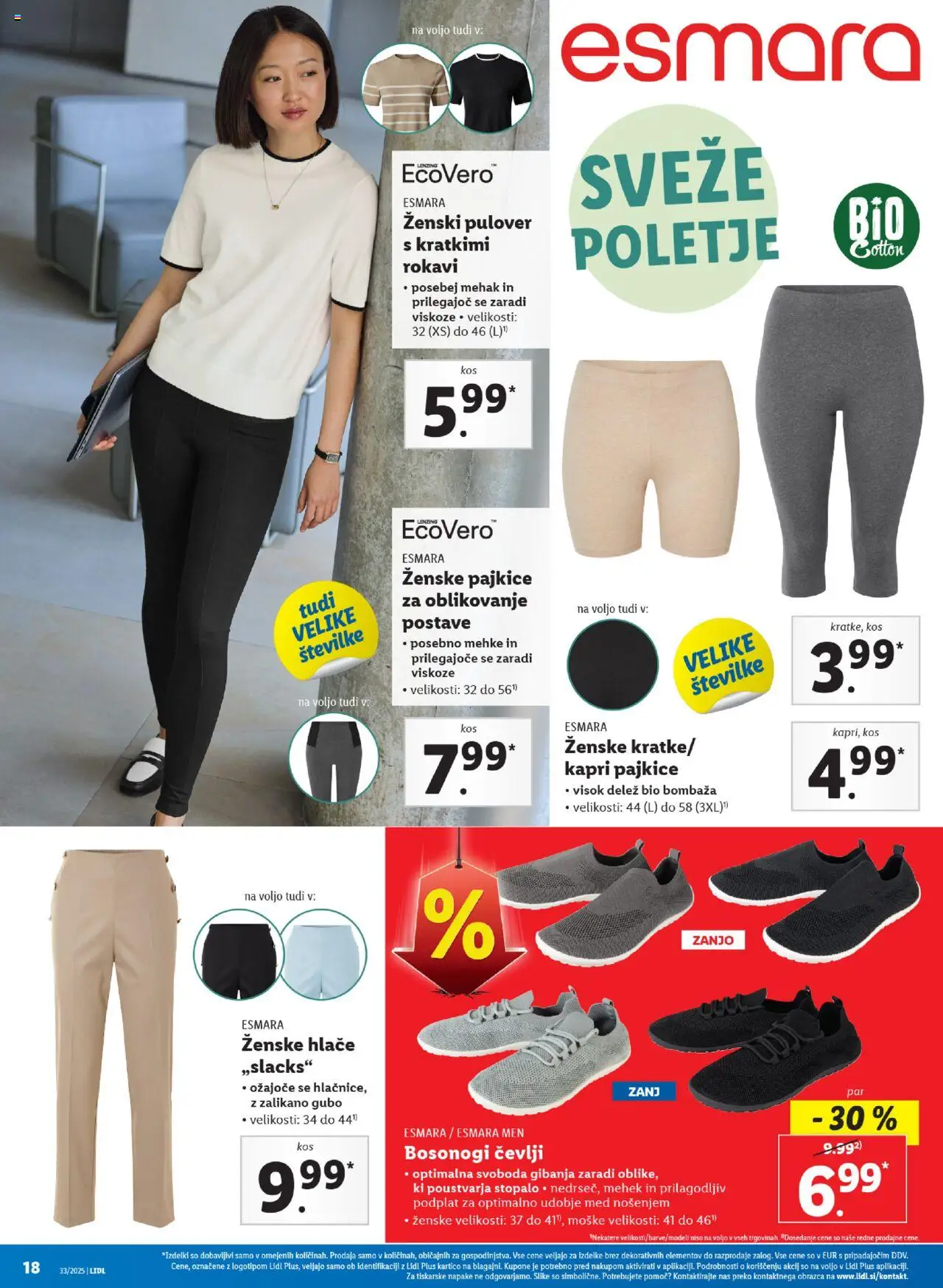 Lidl - Ljubljana │ velja od 14.08.2025 | Stran: 36 | Izdelki: Pajkice, Pulover, Hlace, Cevlji