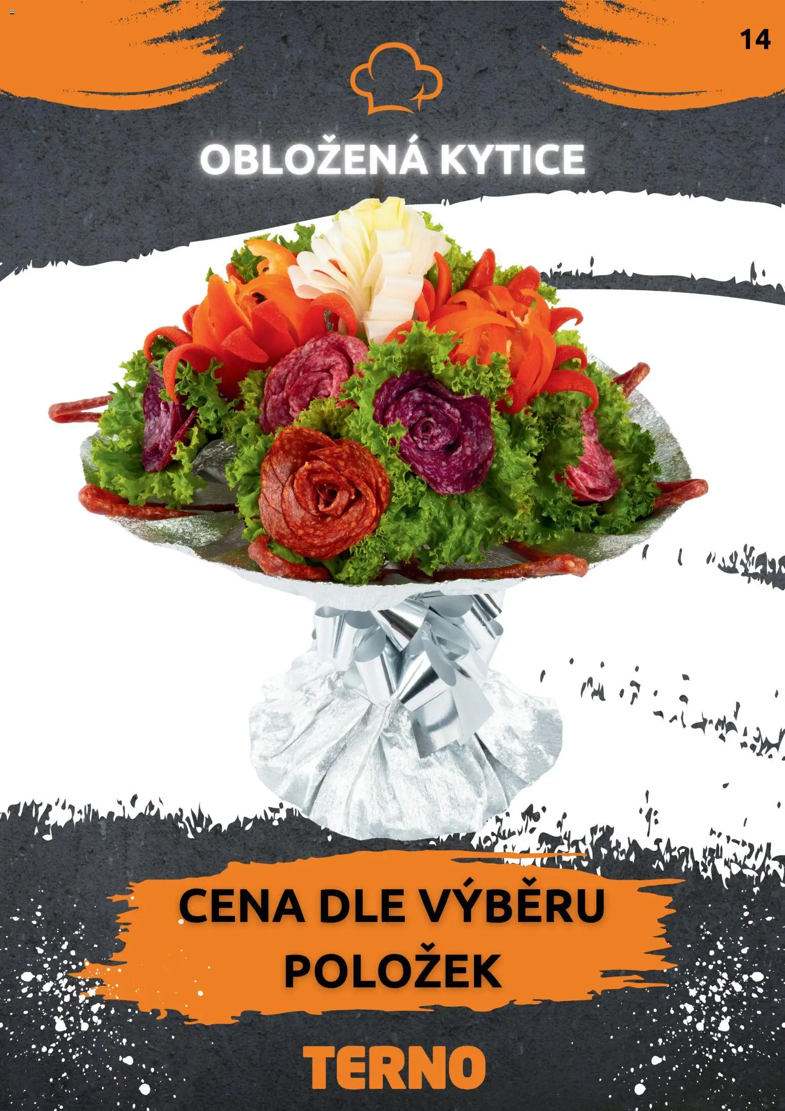 Terno leták - Grill Zlín – Studená kuchyně od 07.04.2026 | Strana: 15 | Produkty: Kytice
