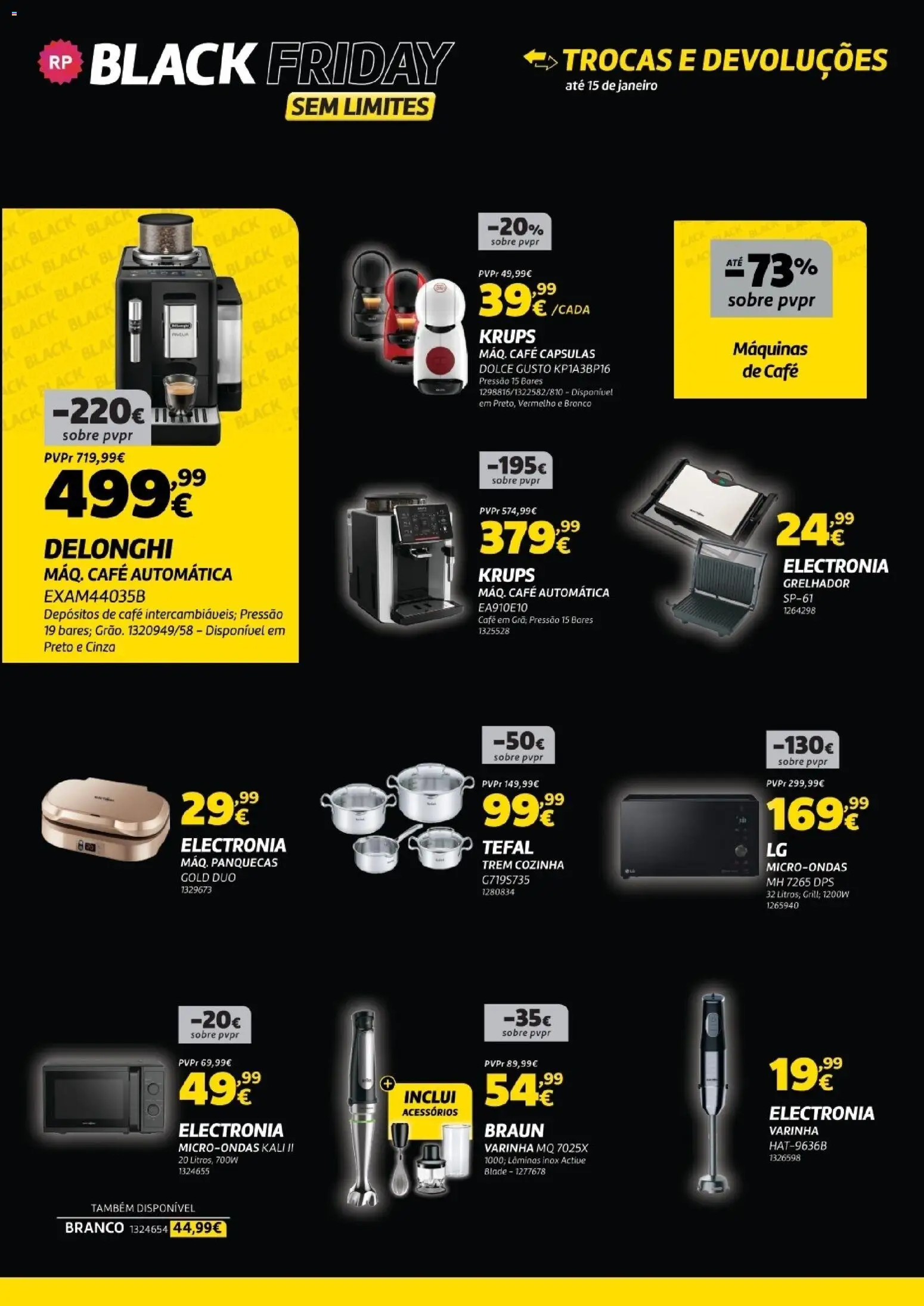 Radio Popular - Black Friday │ válido de 25.11.2025 | Página: 13 | Produtos: Panquecas, Microondas, Café, Dolce gusto