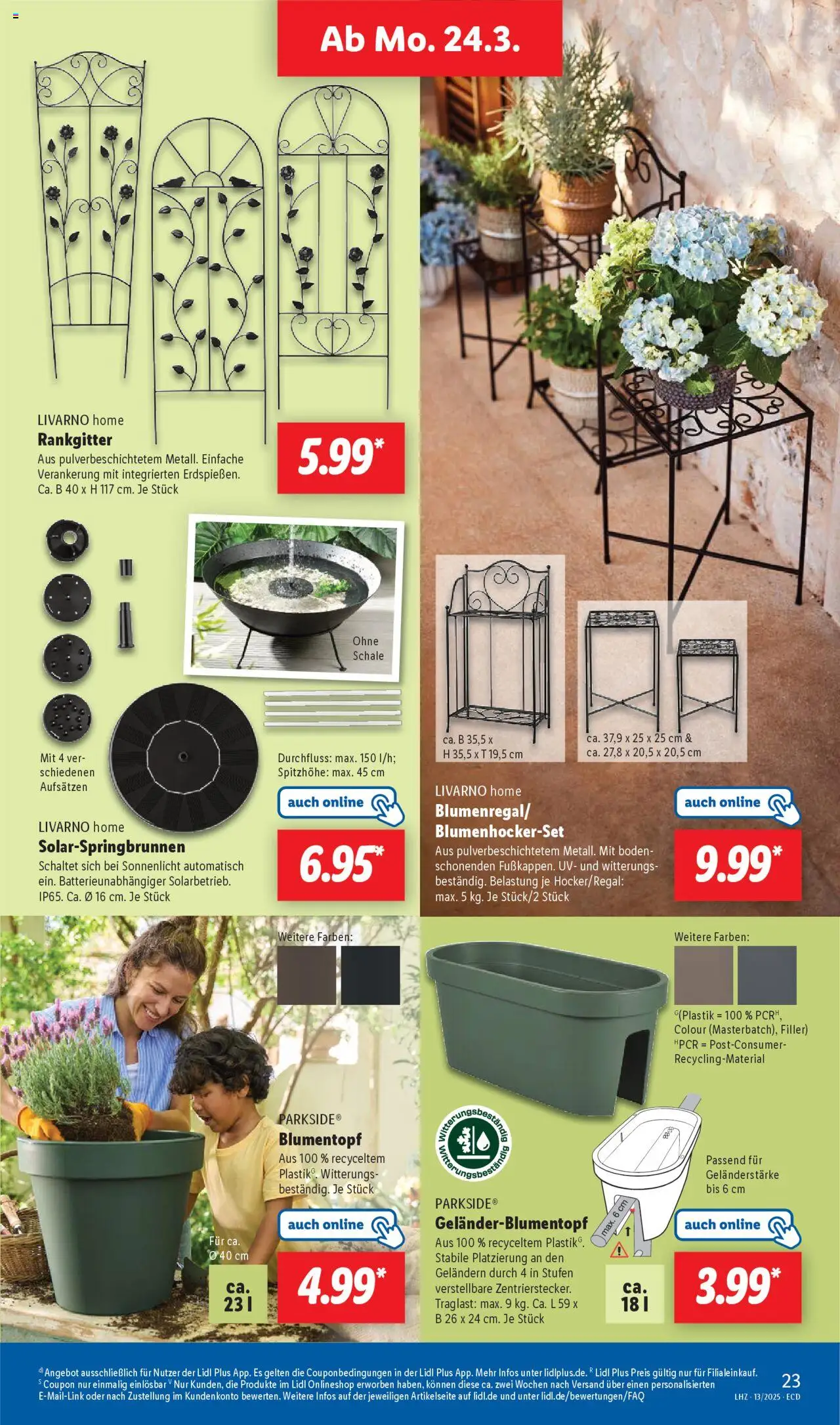 35+ Lidl Blumentopf Prospekt, Blumentopf im angebot bei lidl.